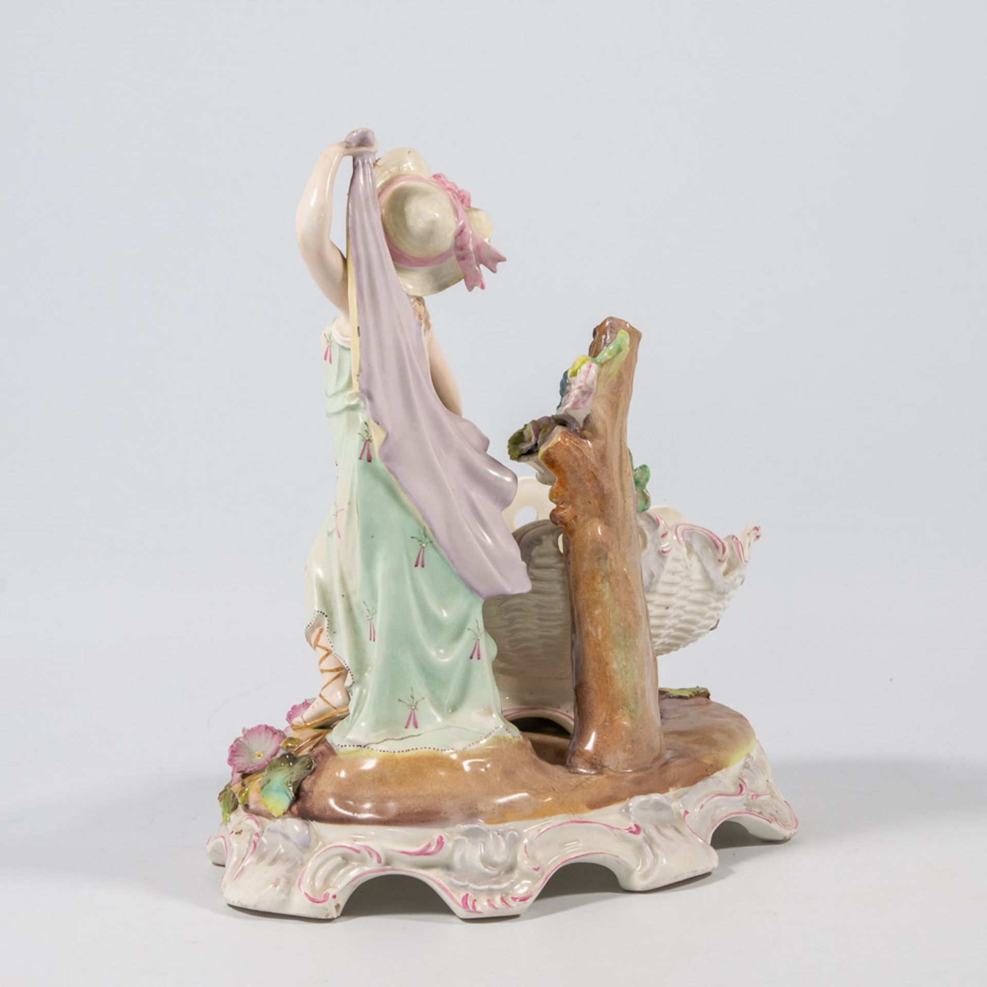 A Porcelain group, an elegant scene - Image 5 of 16