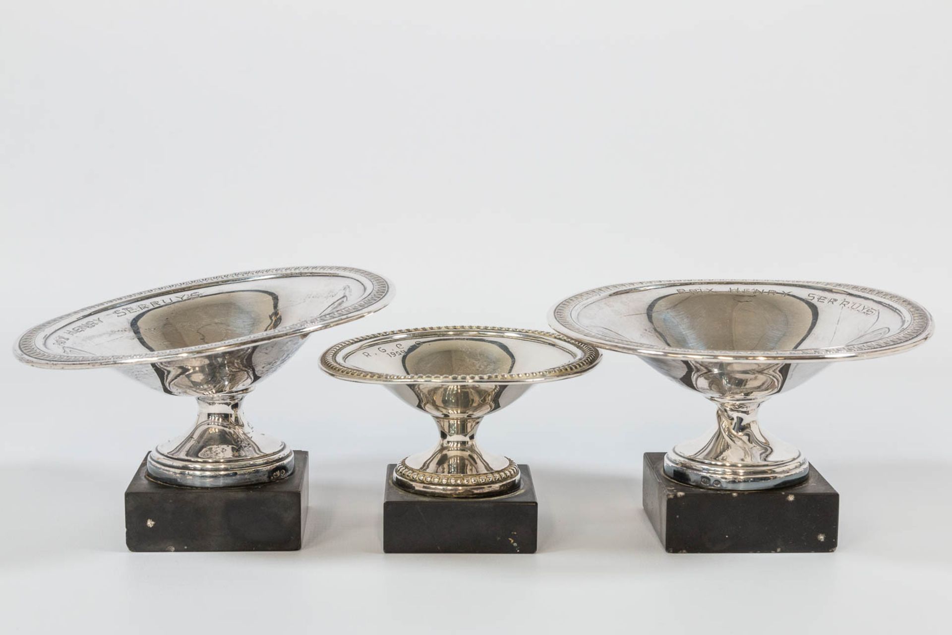 A large colllection of 18 silver and silver plated trophies. - Image 4 of 9