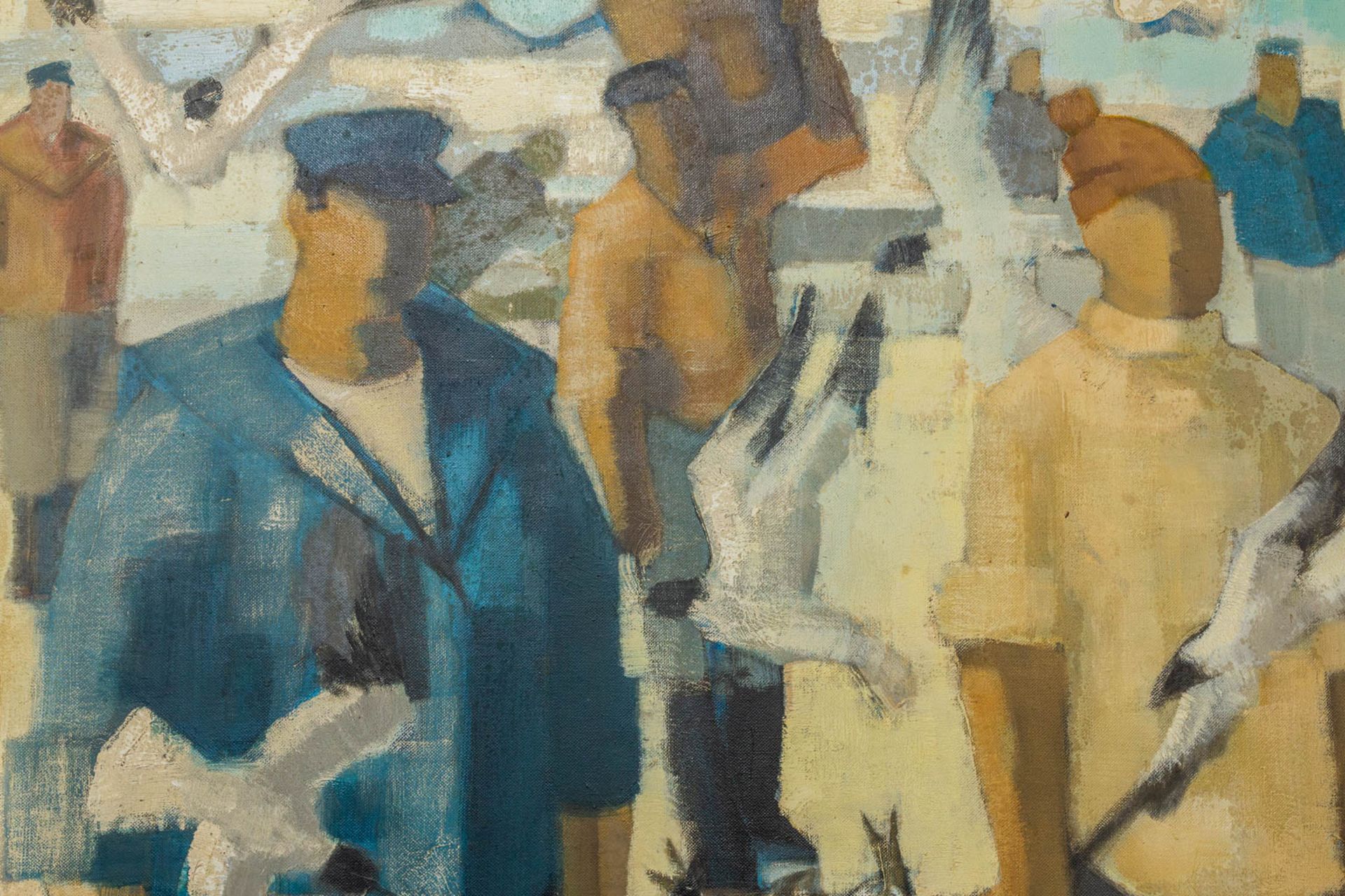 Paul KLEIN (1909-1994) The fishermen on the beach, oil on canvas, 1967 - Bild 5 aus 7