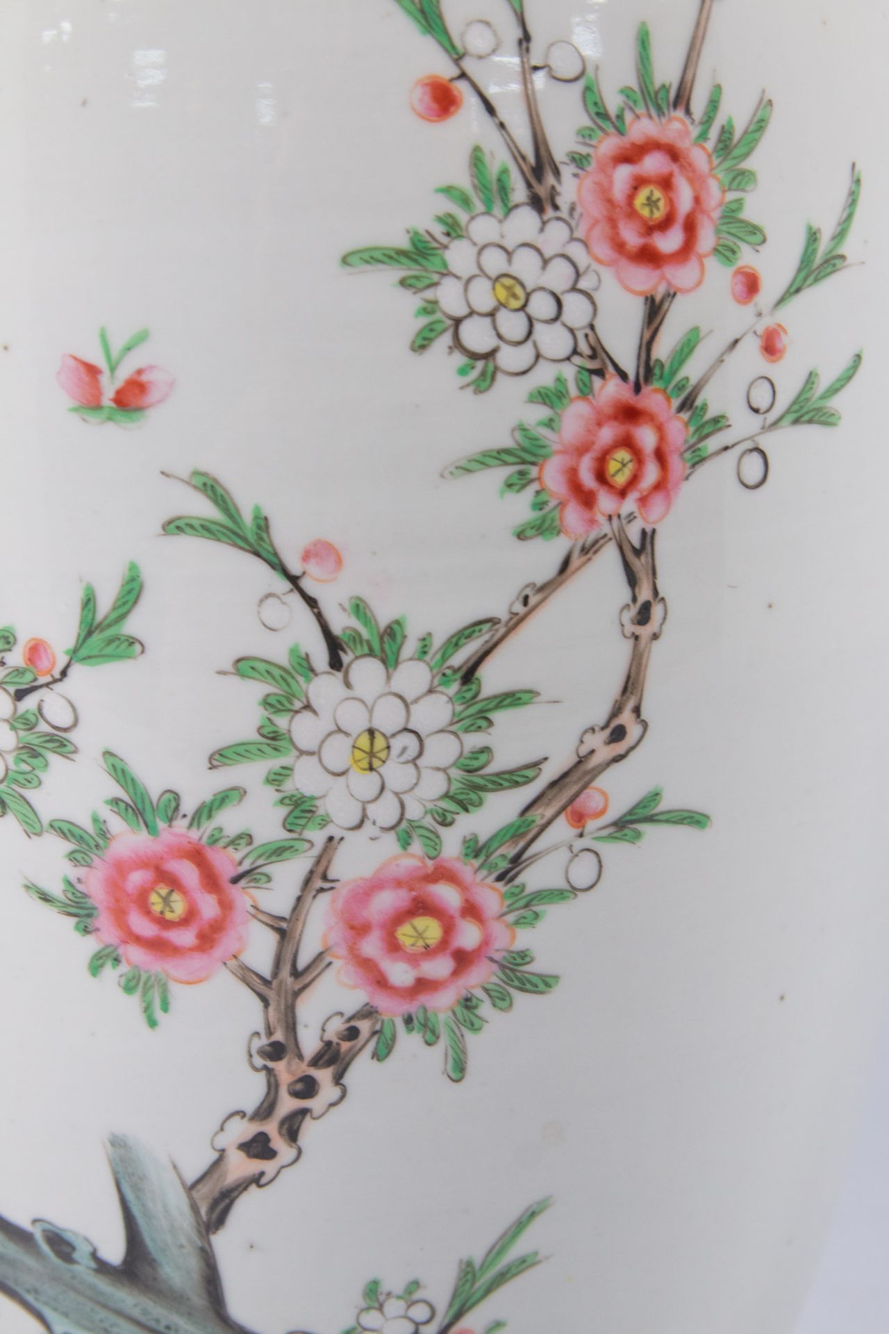 A Chinese Vase, Decor with Birds and Flowers - Image 14 of 16