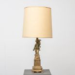 A table lamp made from patinated copper, second half of 20th century.