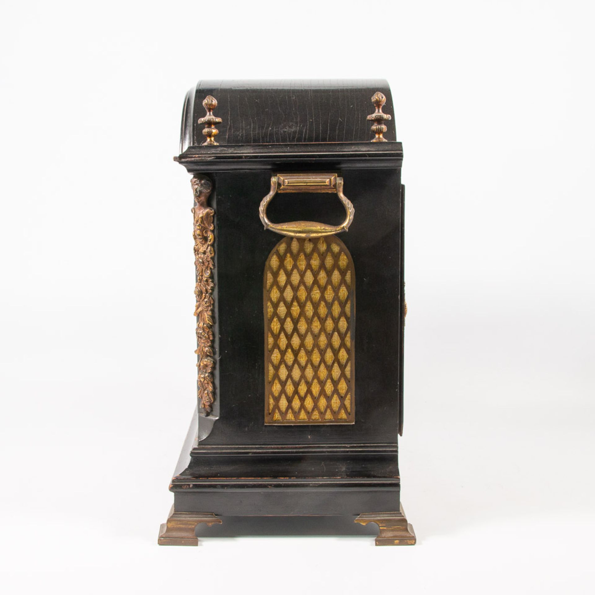 A tableclock with musical movement, 8 bells - Image 3 of 19