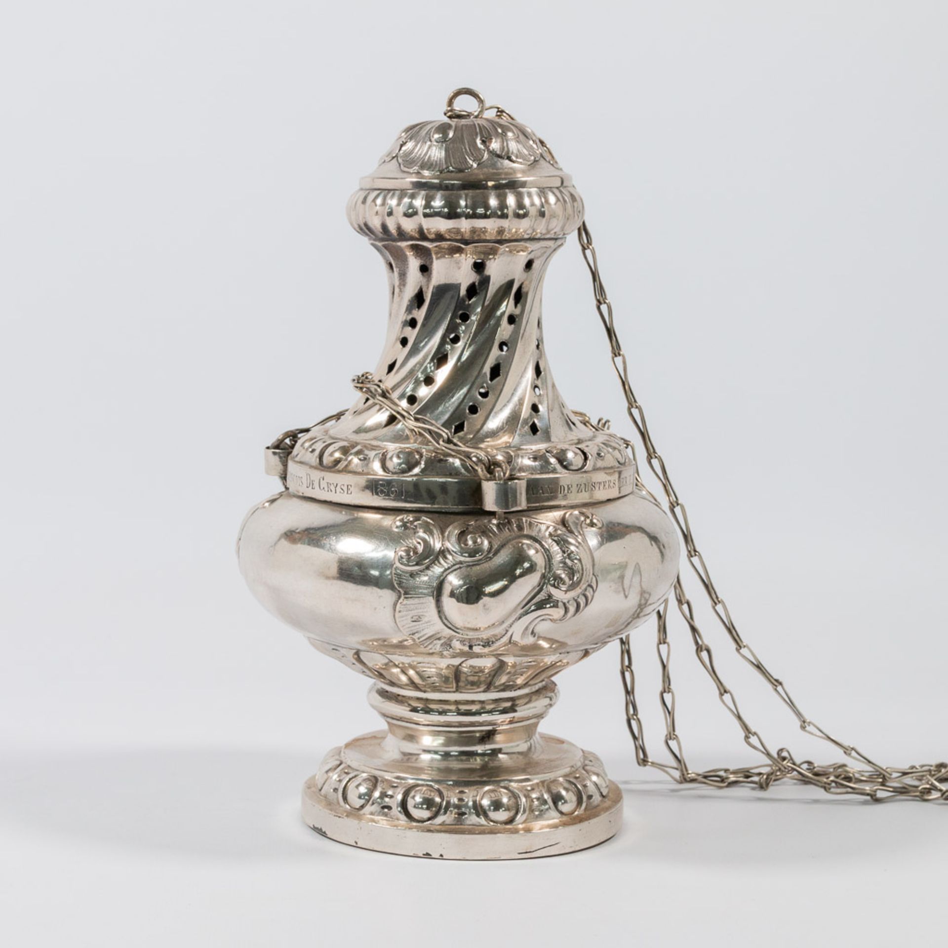 A silver Insence burner and Insence jar. - Image 21 of 39