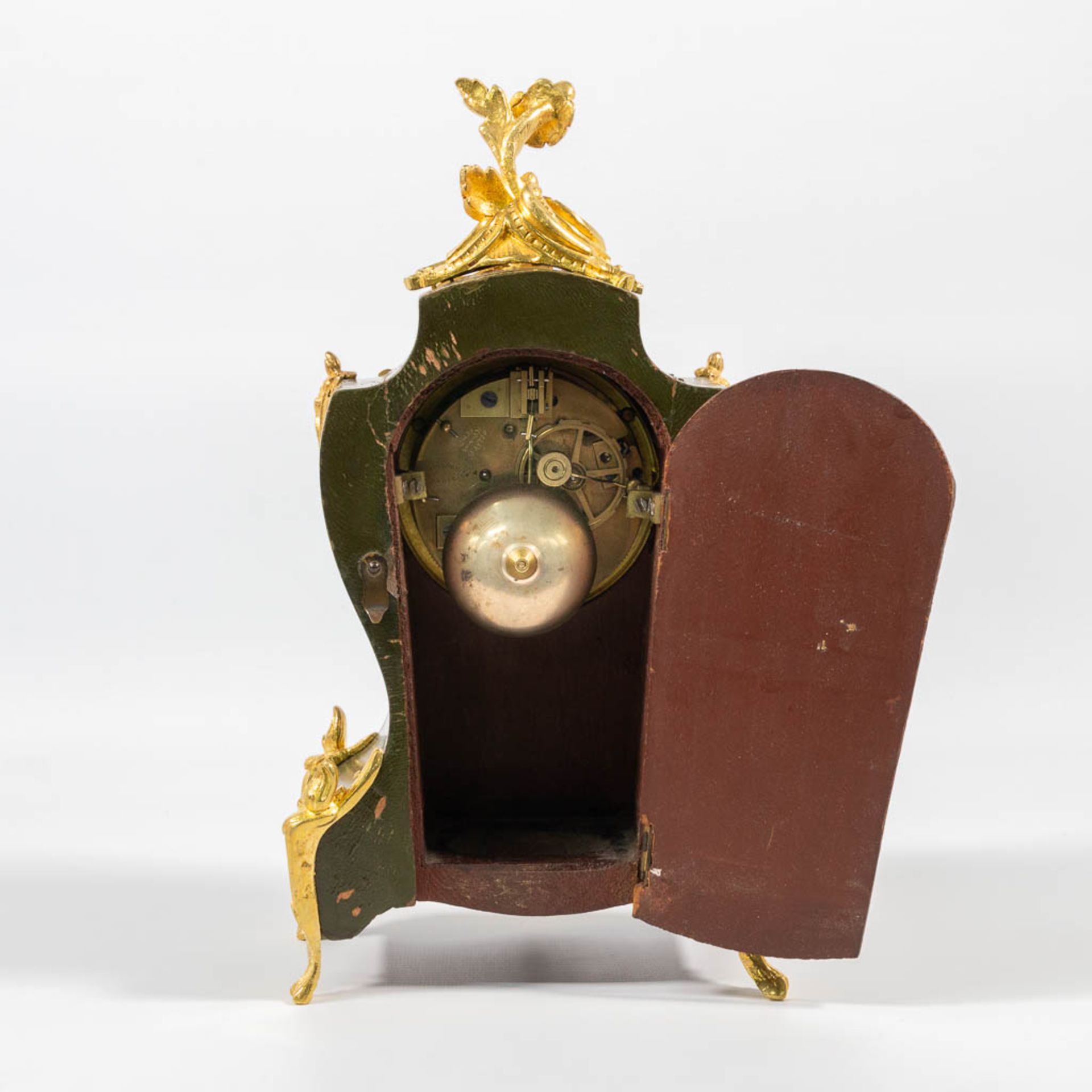 A table clock made of wood, decorated with hand-painted decor - Image 15 of 22