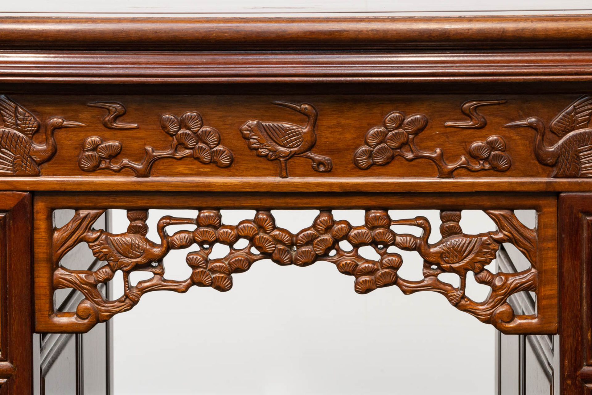 A Chinese hardwood Scroll Desk - Image 19 of 23