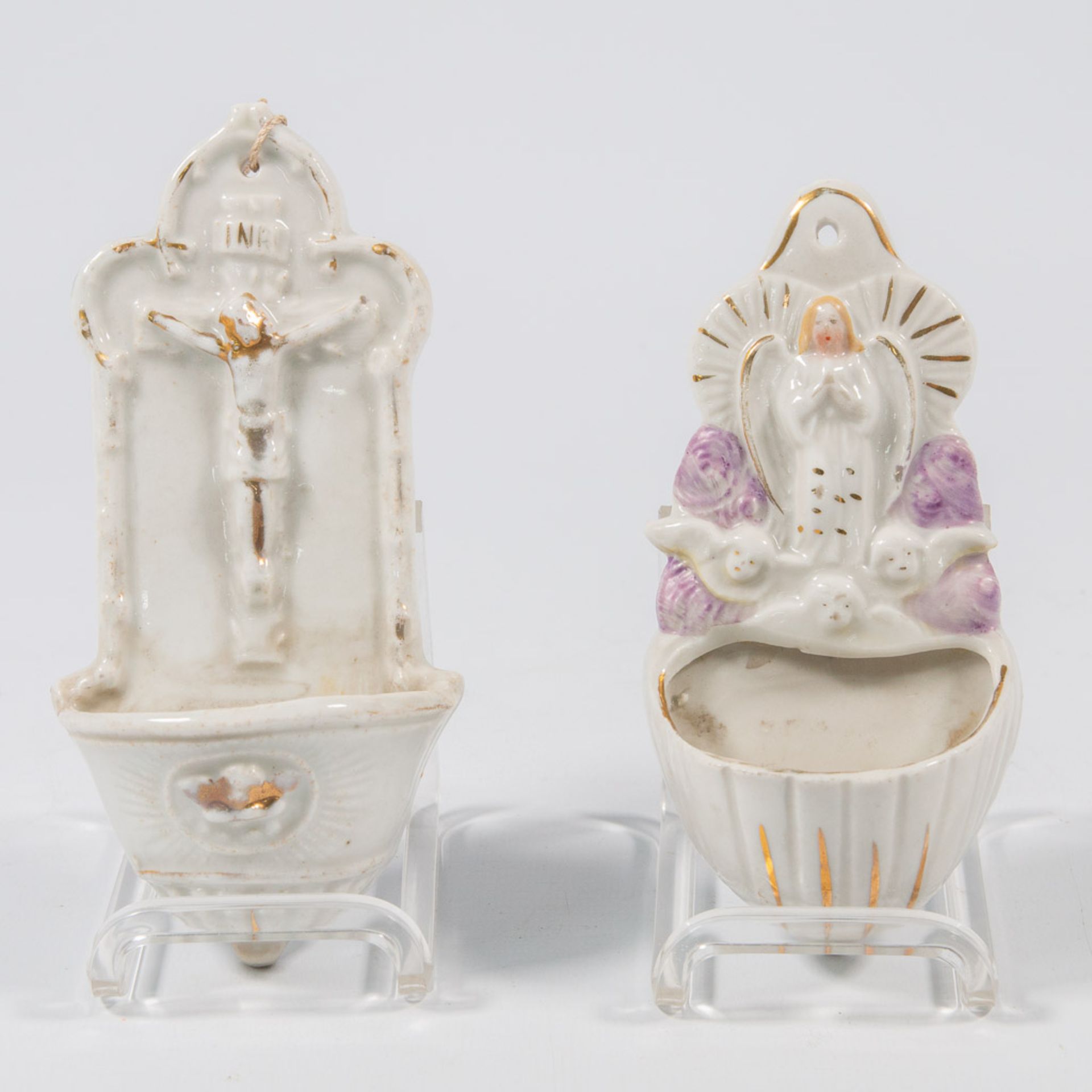 A collection of 11 bisque porcelain holy statues, Mary, Joseph, and Madonna. - Image 17 of 49