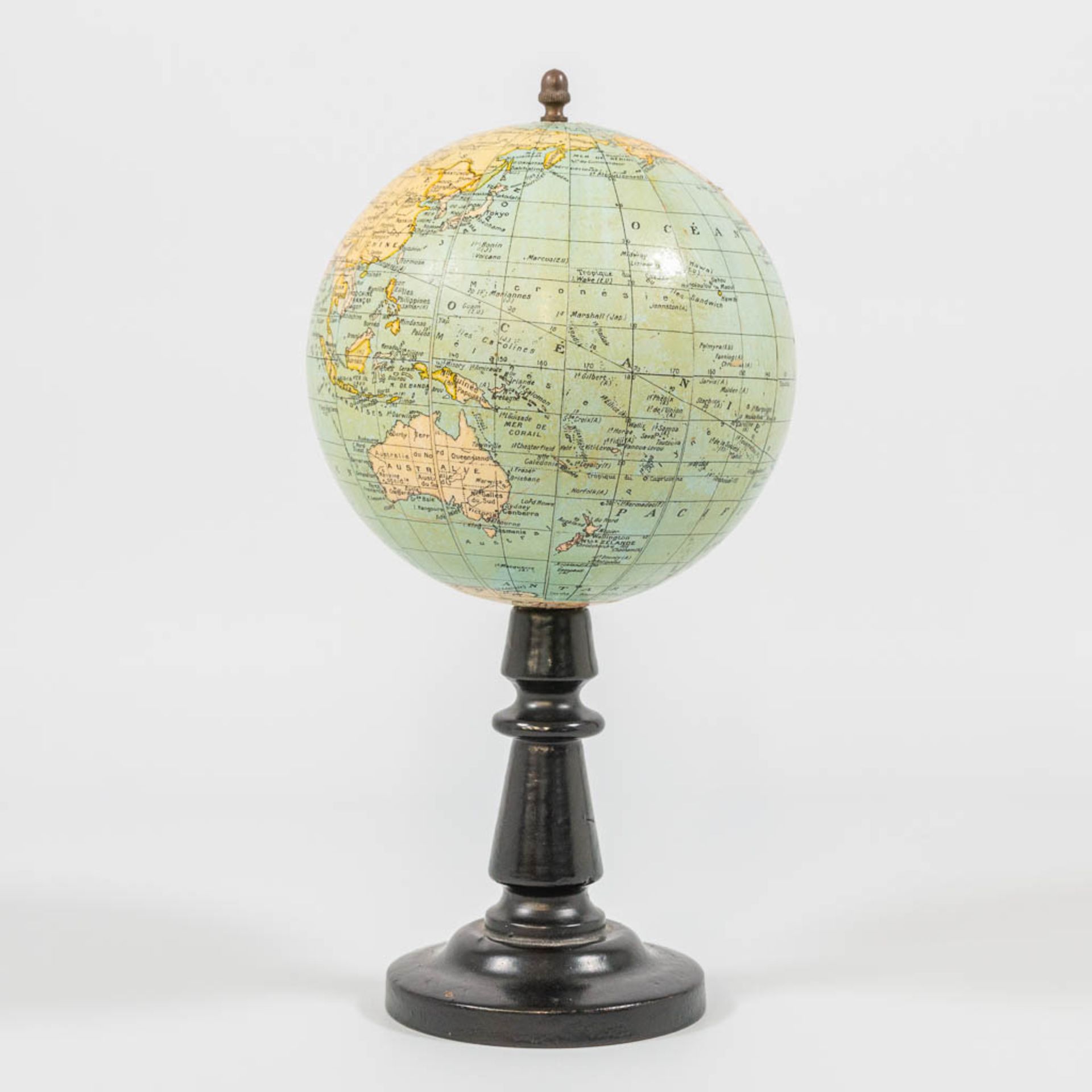 G. Thomas, Paris, A small globe on a wood base. - Image 4 of 9