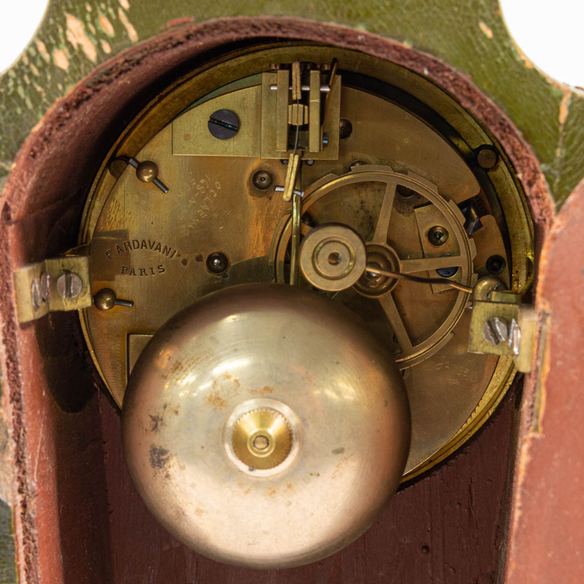 A table clock made of wood, decorated with hand-painted decor - Image 17 of 22