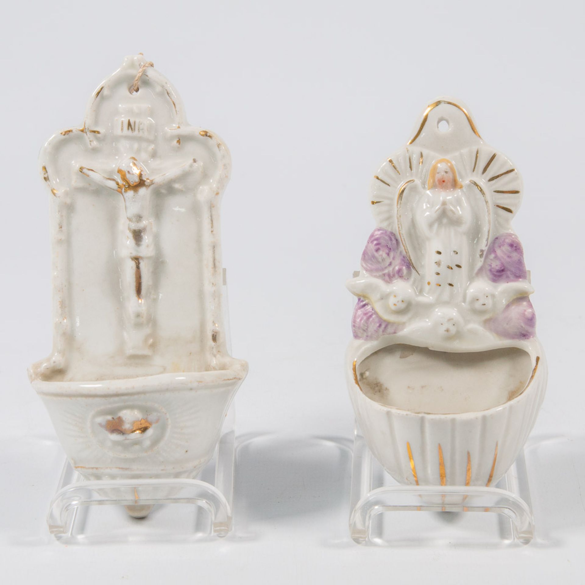 A collection of 11 bisque porcelain holy statues, Mary, Joseph, and Madonna. - Image 15 of 49