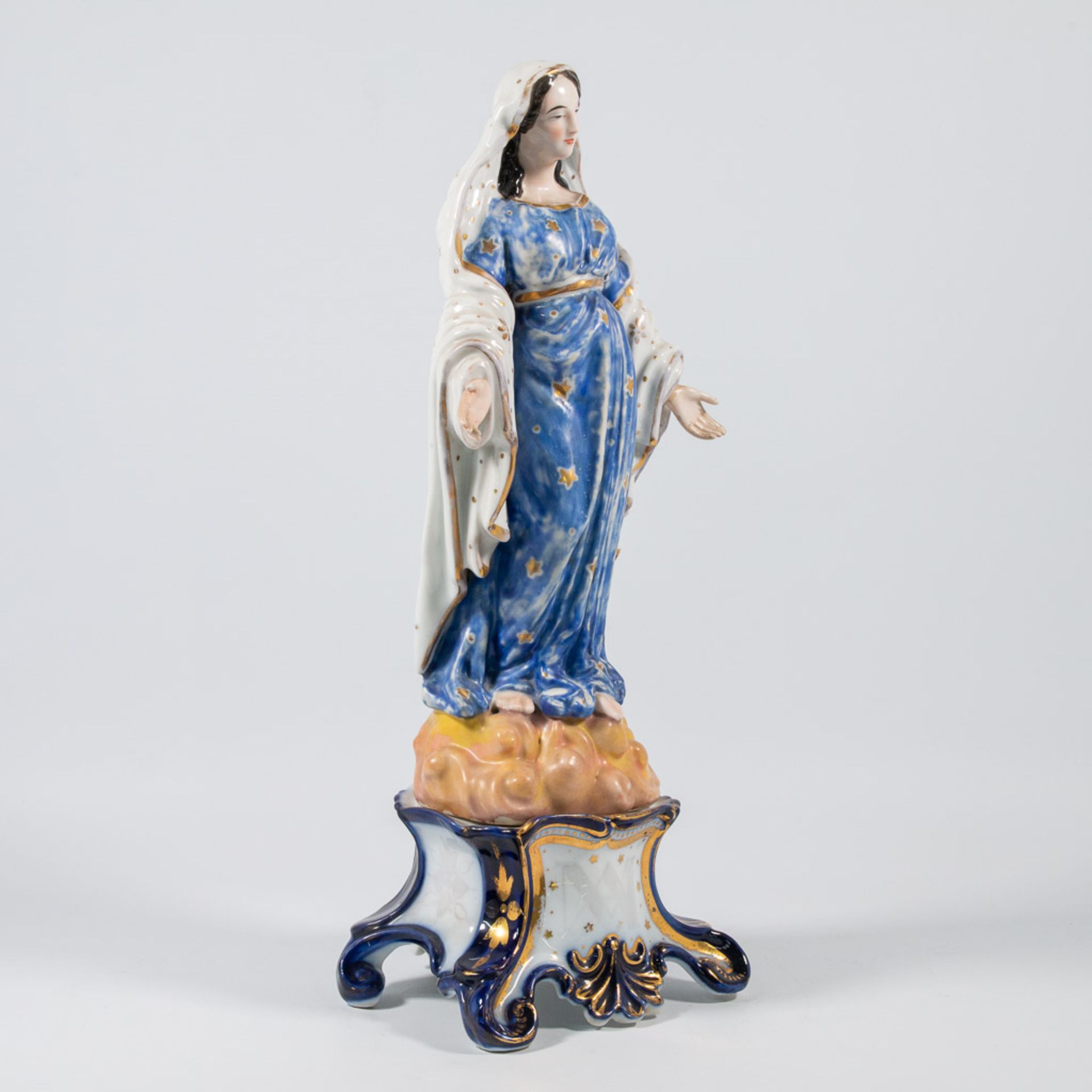 Madonna made of porcelain, 19th century - Image 9 of 18