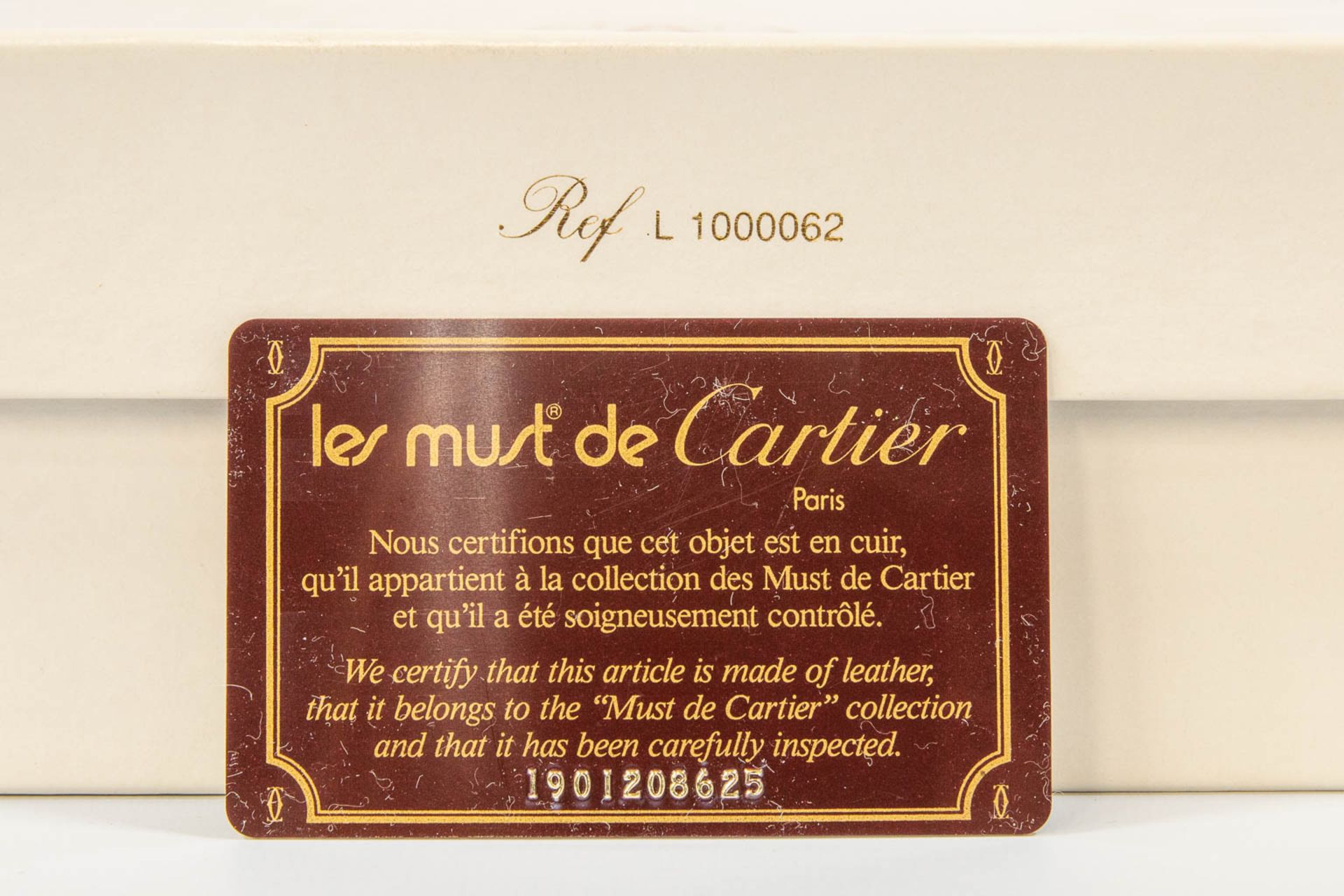 A Must De Cartier brown leather purse or handbag, New condition and in the original box. - Image 18 of 20