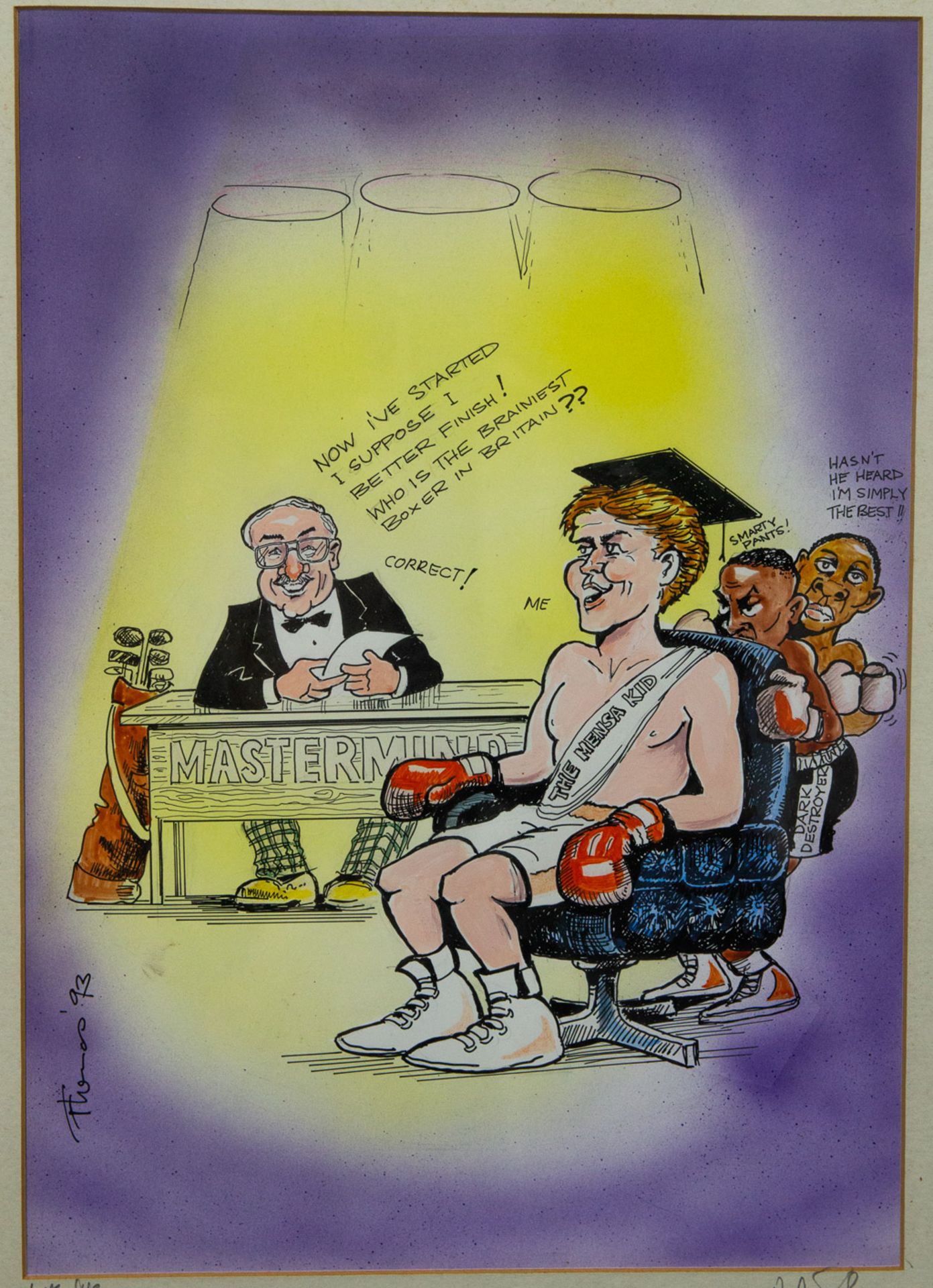 A collection of 4 boxing caricatures - Bild 31 aus 33