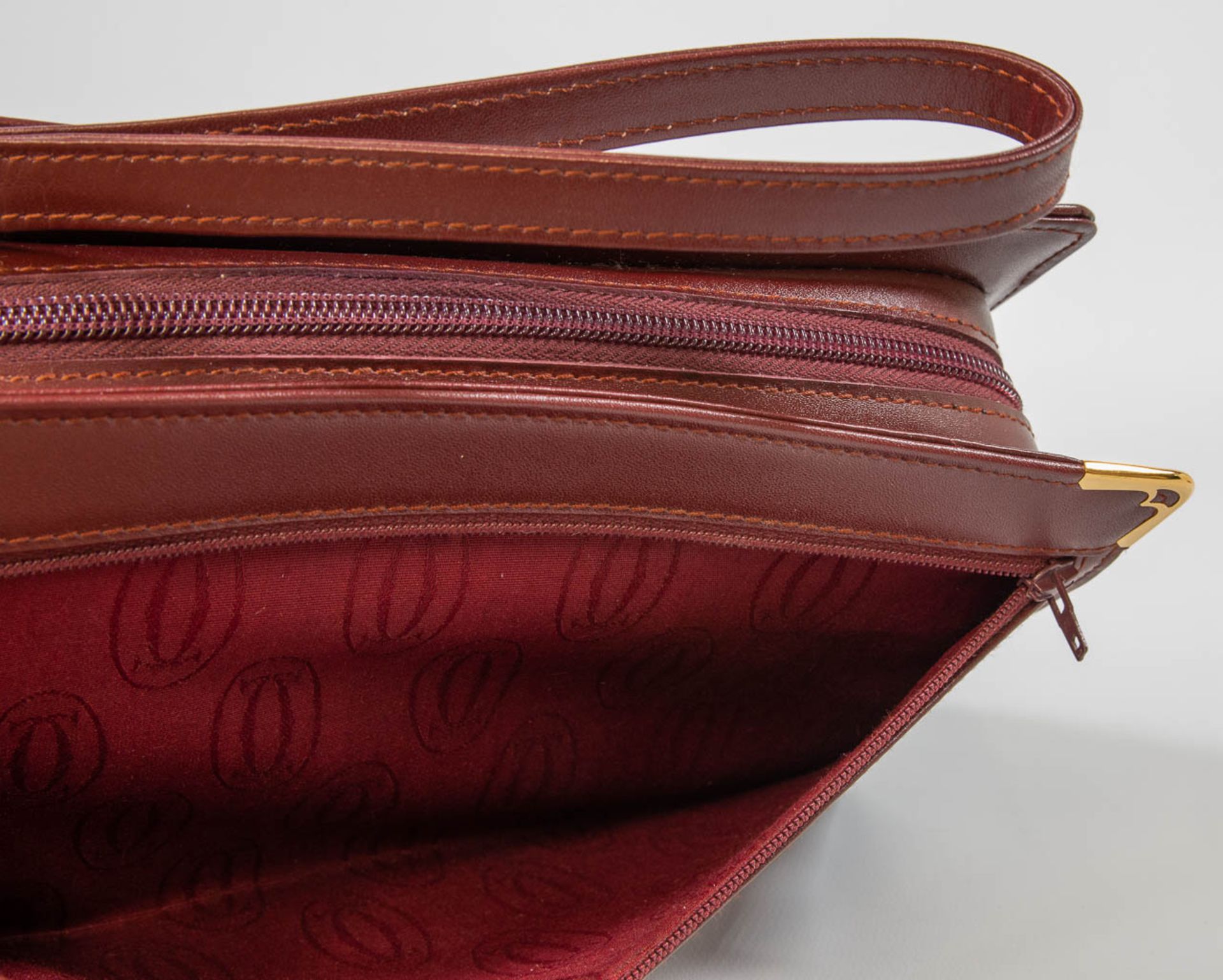 A Must De Cartier brown leather purse or handbag, New condition and in the original box. - Image 16 of 20