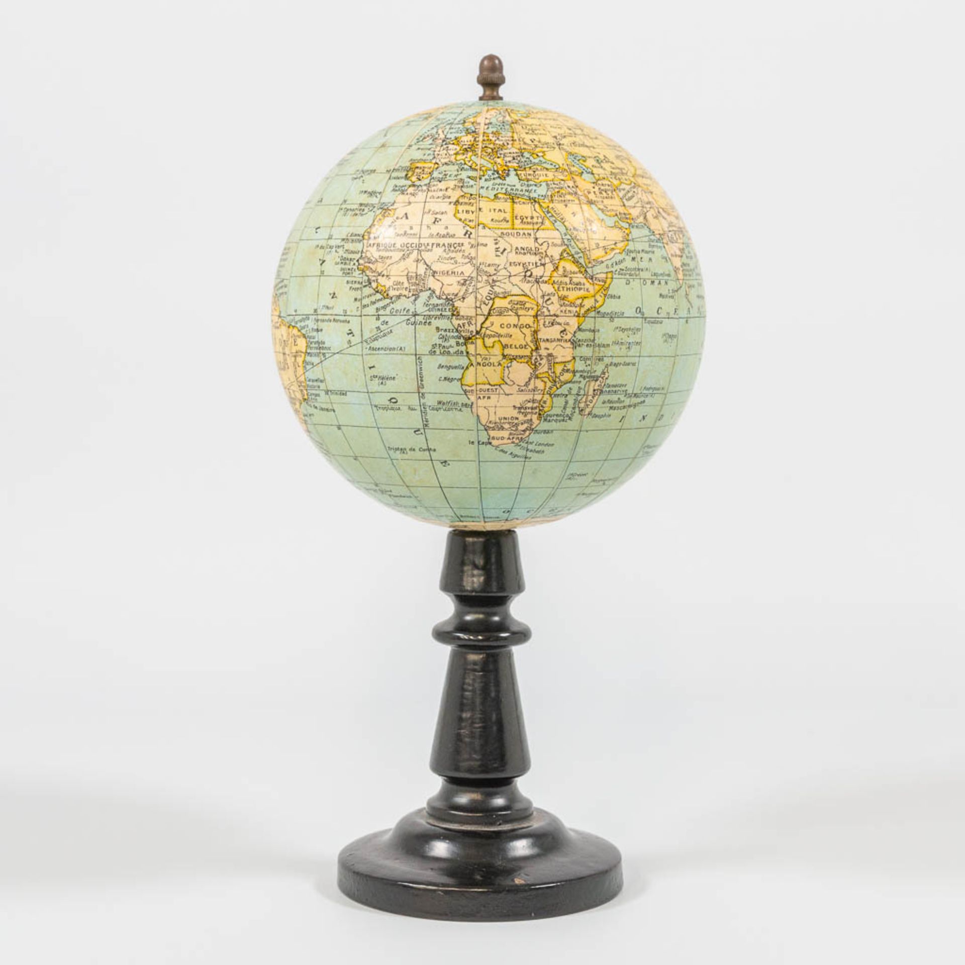 G. Thomas, Paris, A small globe on a wood base. - Image 7 of 9