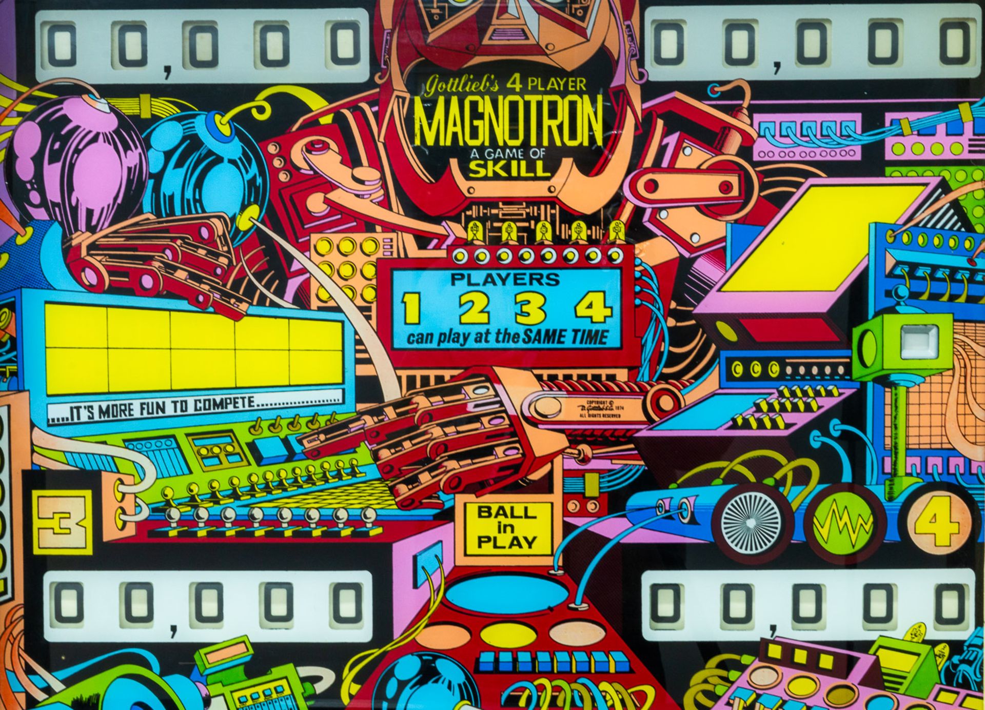 A Gottlieb and Co. 'Magnotron' Pinball machine, in working condition. Made in the USA. - Bild 30 aus 32