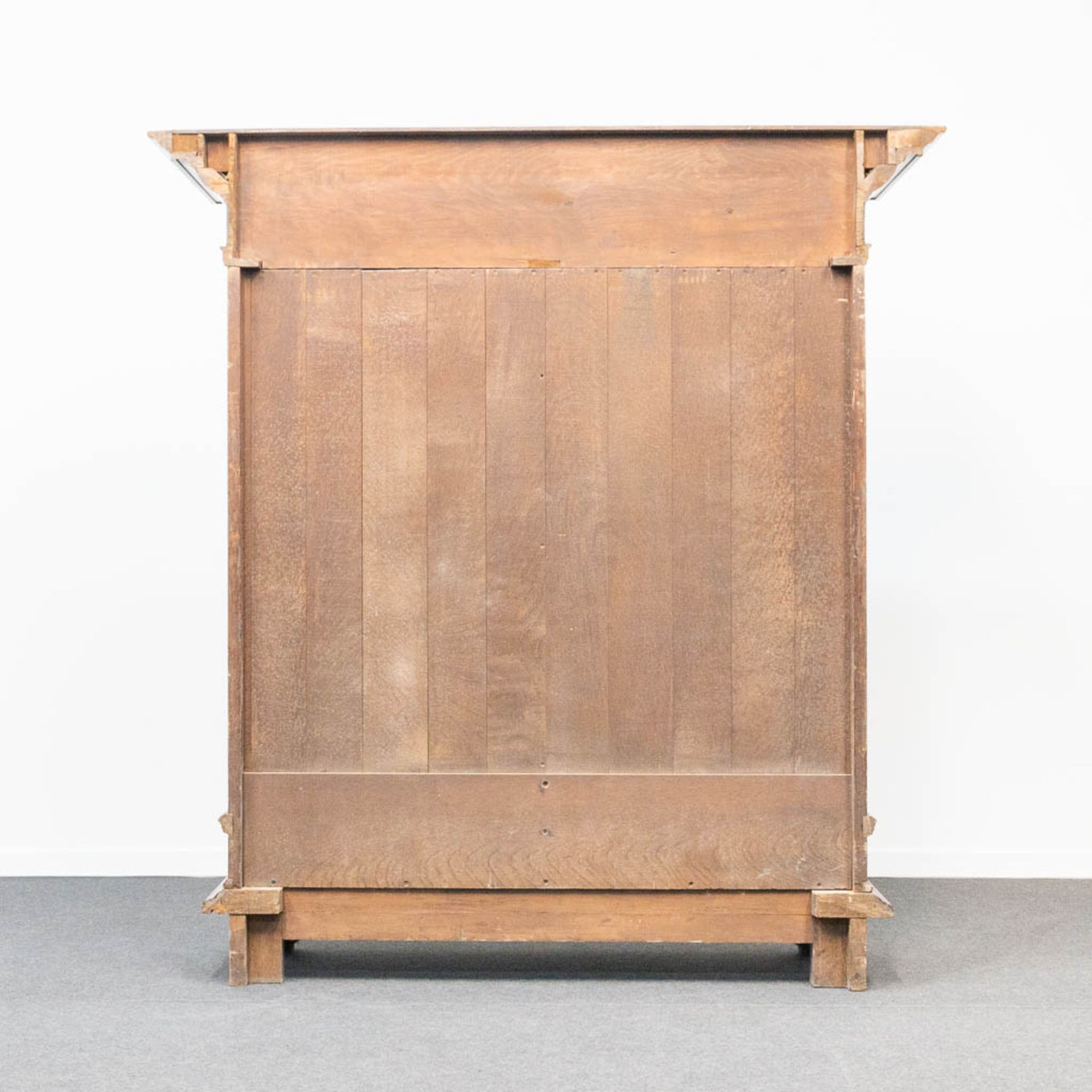 A portal cabinet, made un Utrecht, and made of oak combined with ebony, 19th century. - Bild 5 aus 22