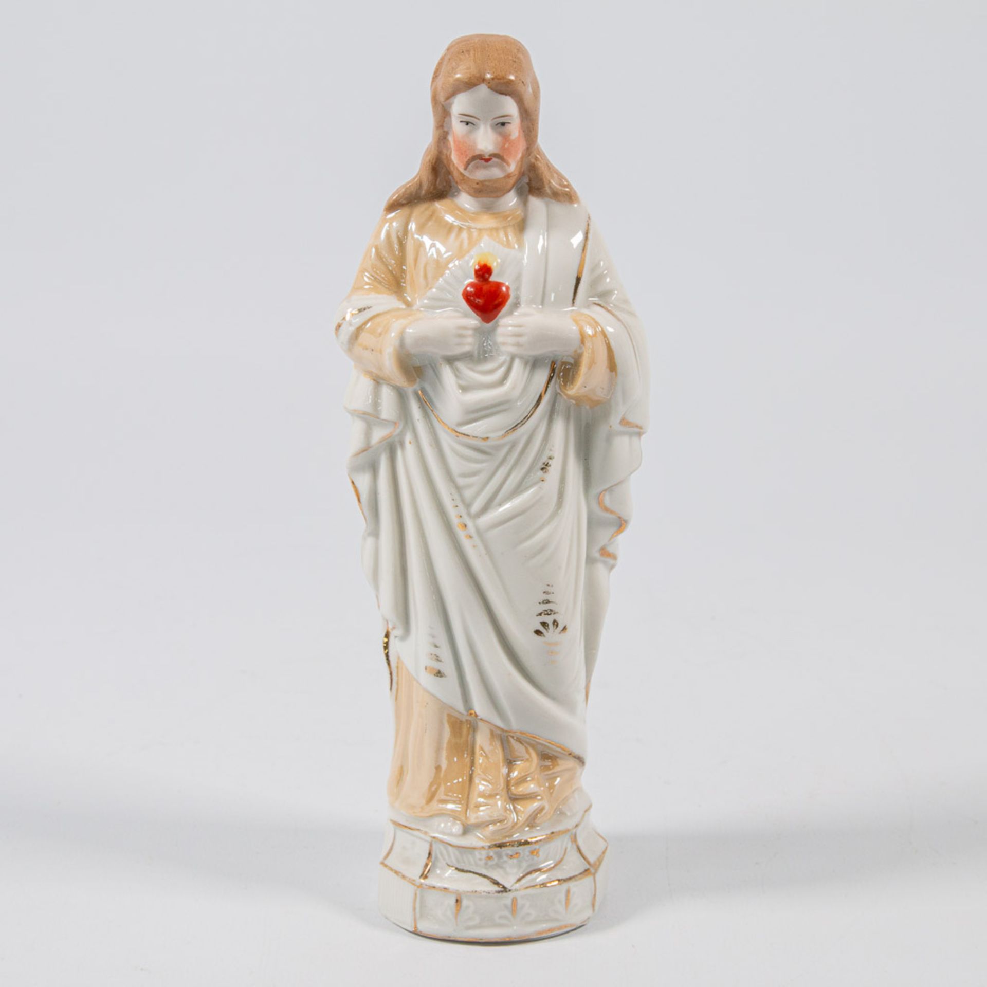 A collection of 11 bisque porcelain holy statues, Mary, Joseph, and Madonna. - Bild 8 aus 49