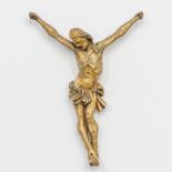 A wood sculptured Corpus of Jesus Christ, Gold plated, 18th century.