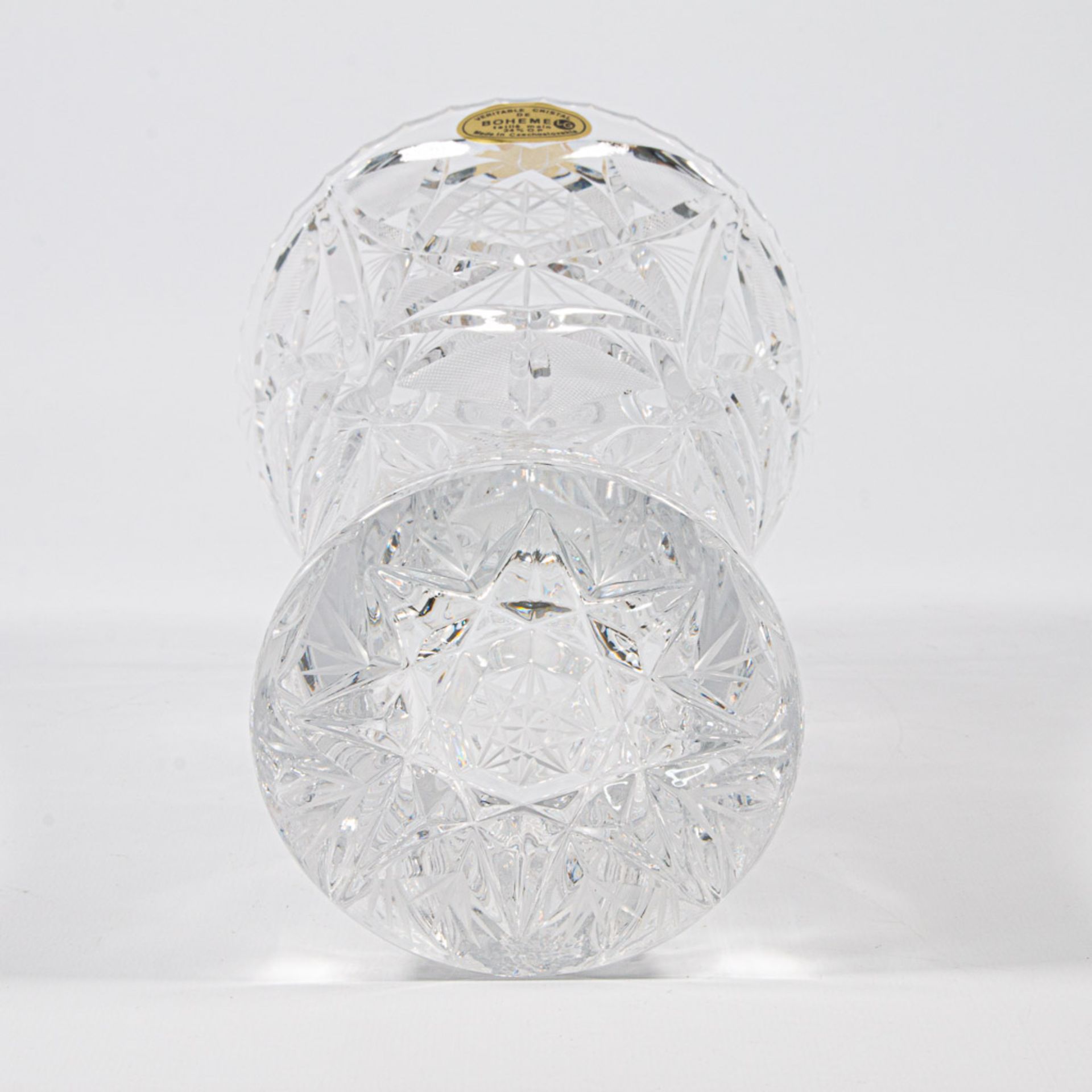 Collection of 3 vases and bowls, Bohemian crystal - Image 7 of 37