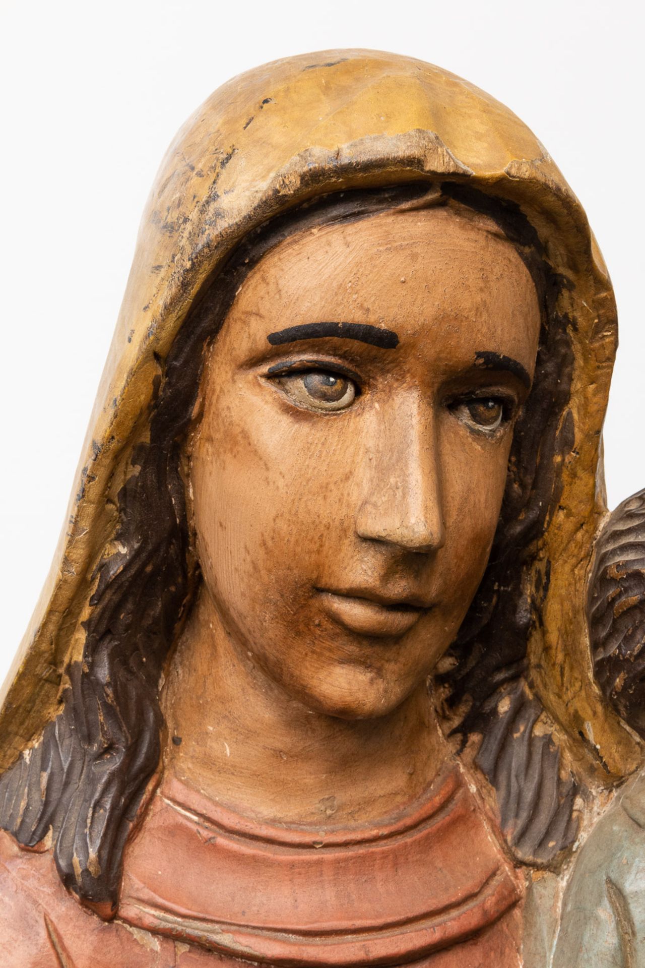 A collection of polychrome wood statues, images of Madonna - Bild 20 aus 26