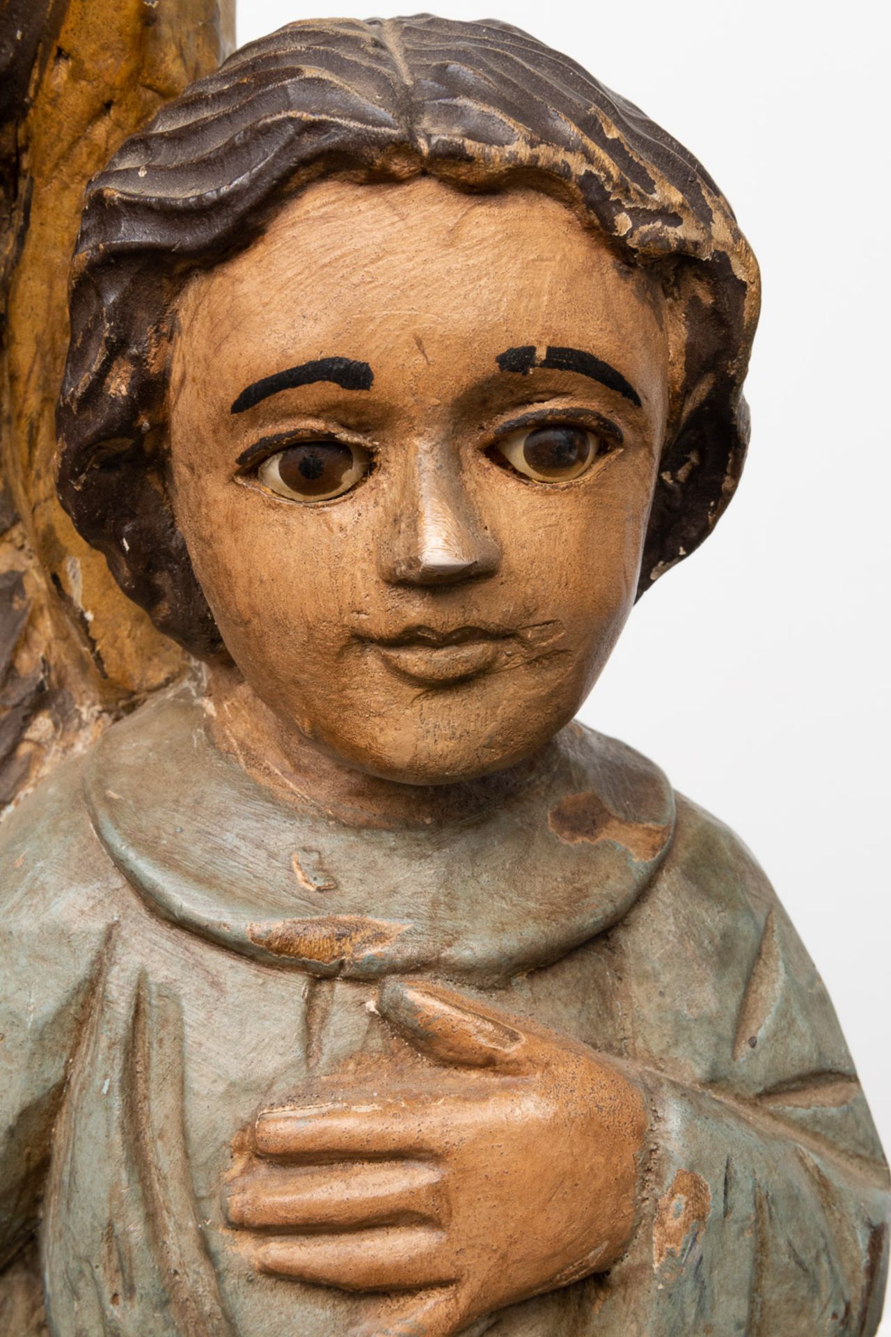 A collection of polychrome wood statues, images of Madonna - Bild 23 aus 26