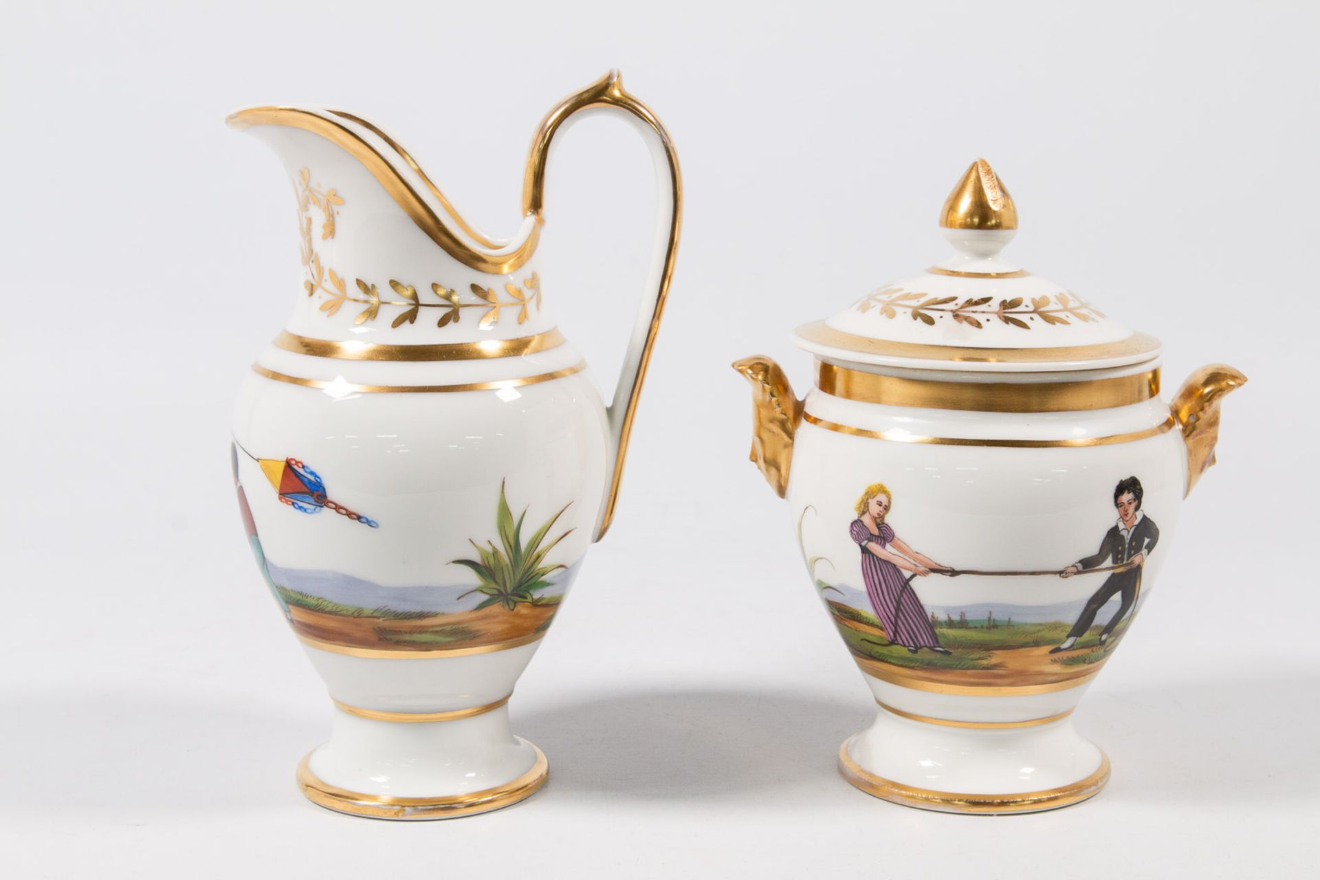A Complete 'Vieux Bruxelles' coffee and tea service made of porcelain. - Image 44 of 53