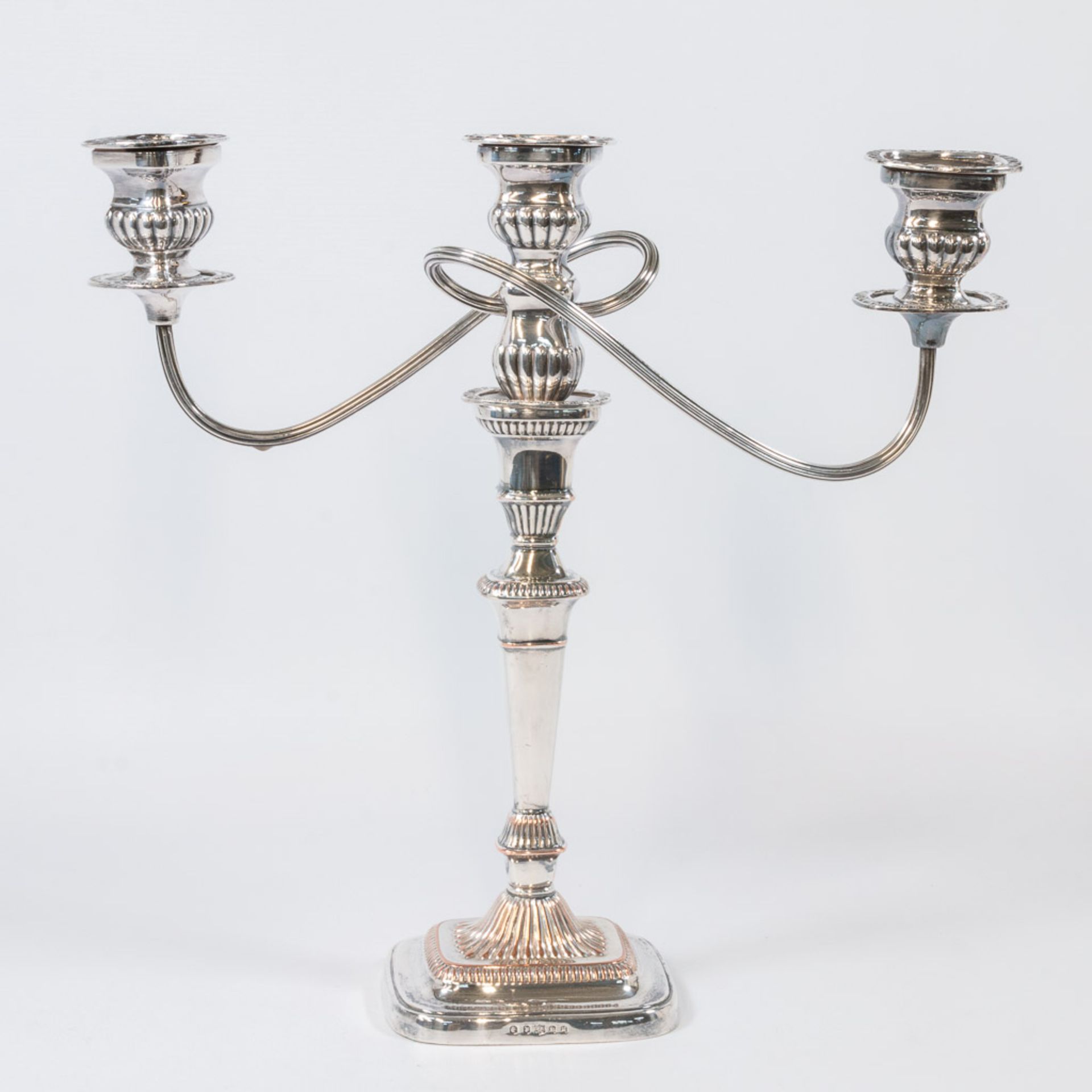 Pair of silver-plated candelabra - Bild 5 aus 31