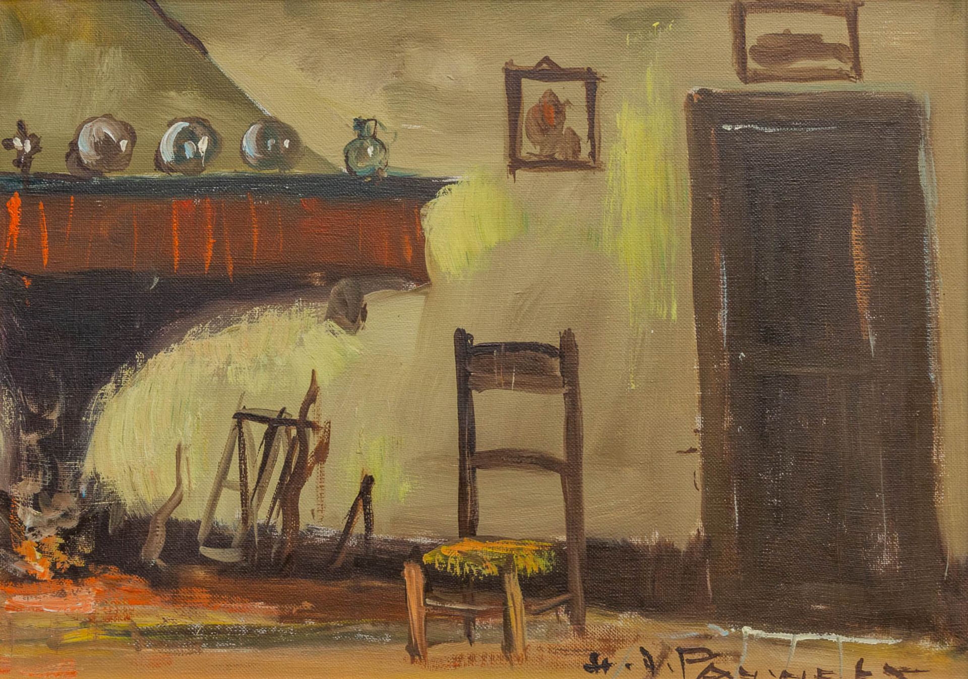 Henri Joseph PAUWELS (1903-1983) a collection of 2 paintings, oil on canvas. - Bild 6 aus 9