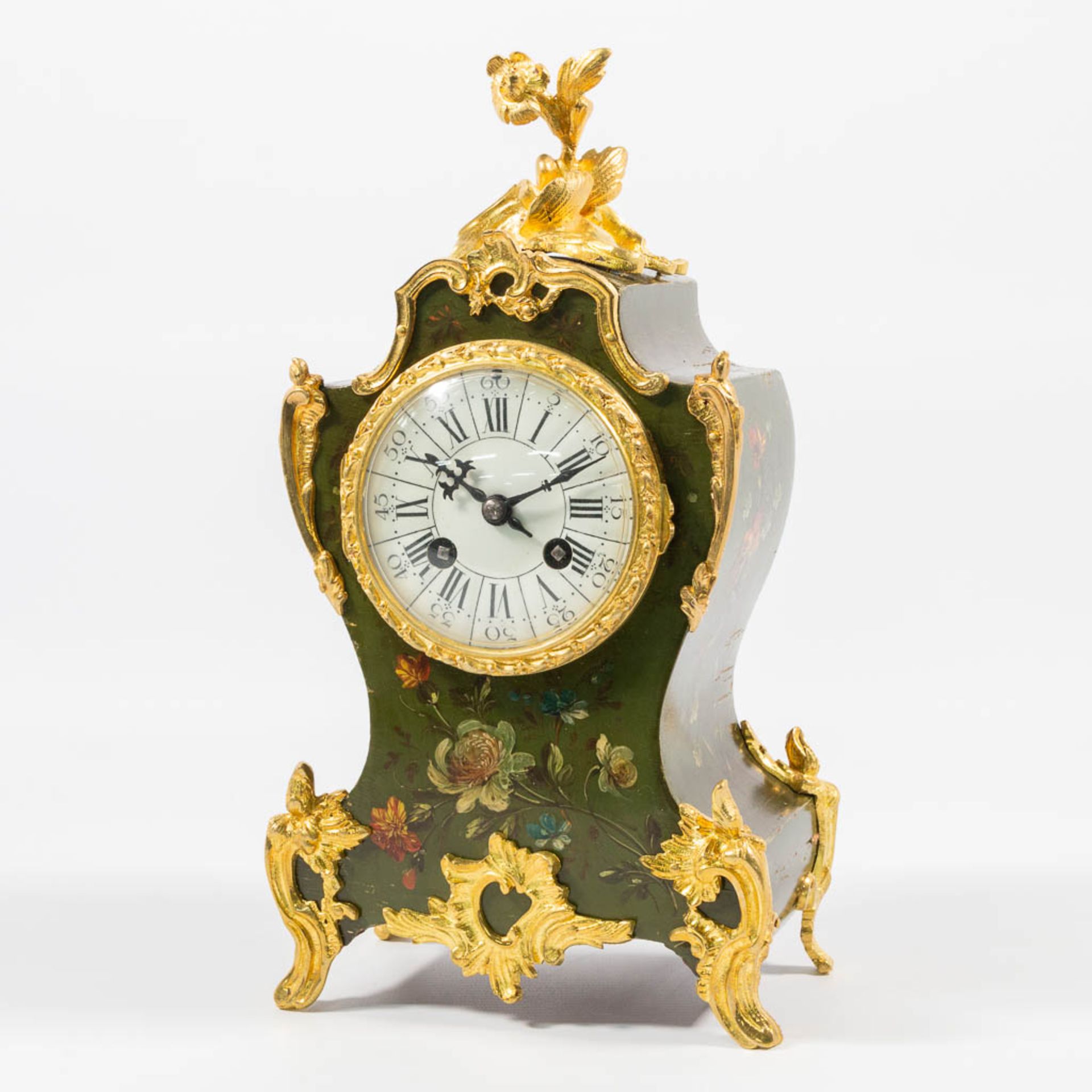 A table clock made of wood, decorated with hand-painted decor - Image 12 of 22