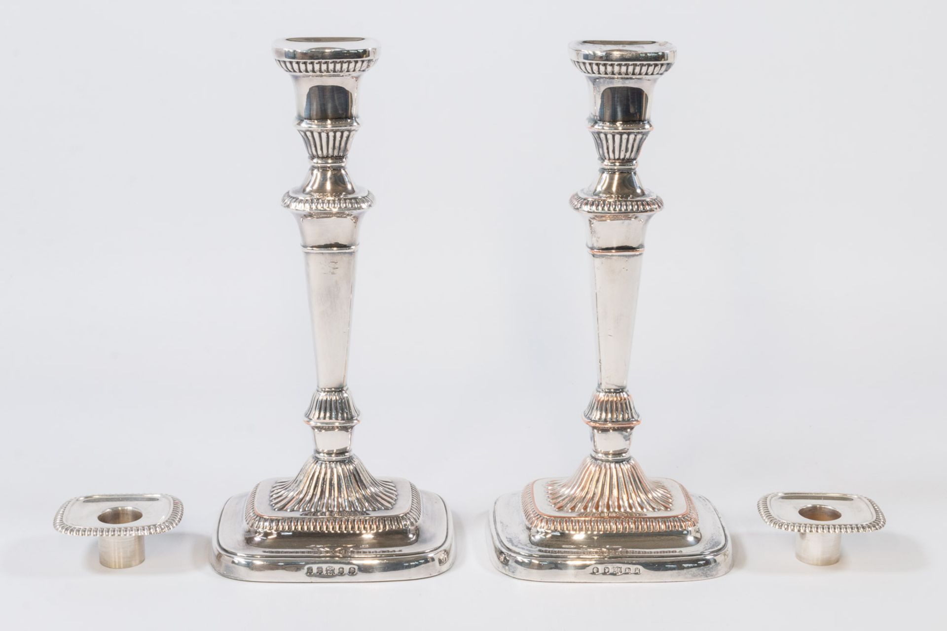 Pair of silver-plated candelabra - Bild 17 aus 31