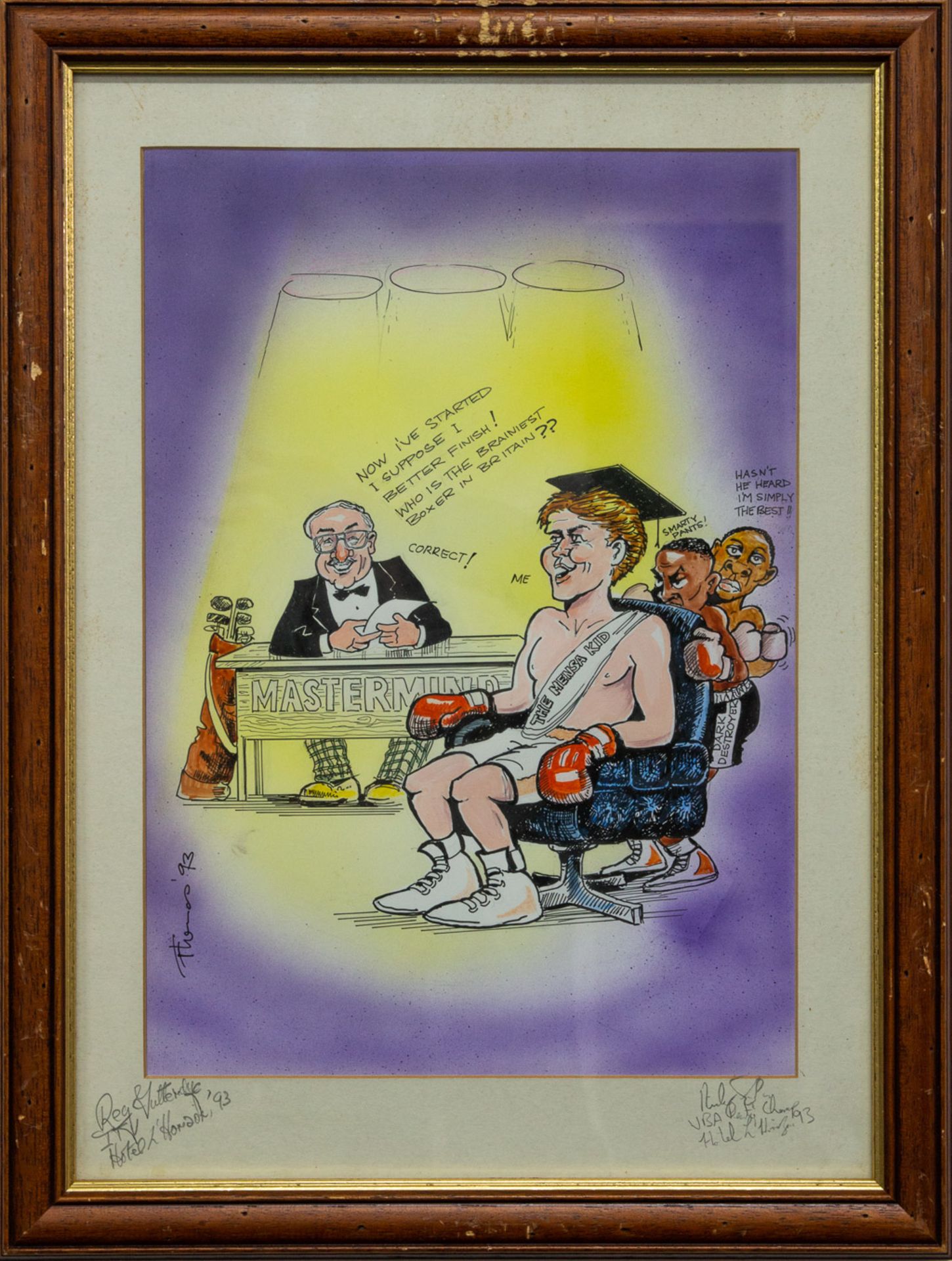 A collection of 4 boxing caricatures - Bild 24 aus 33