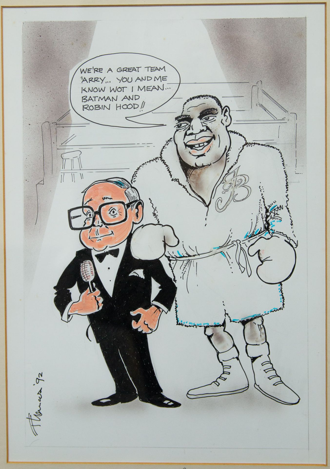A collection of 4 boxing caricatures - Bild 14 aus 33