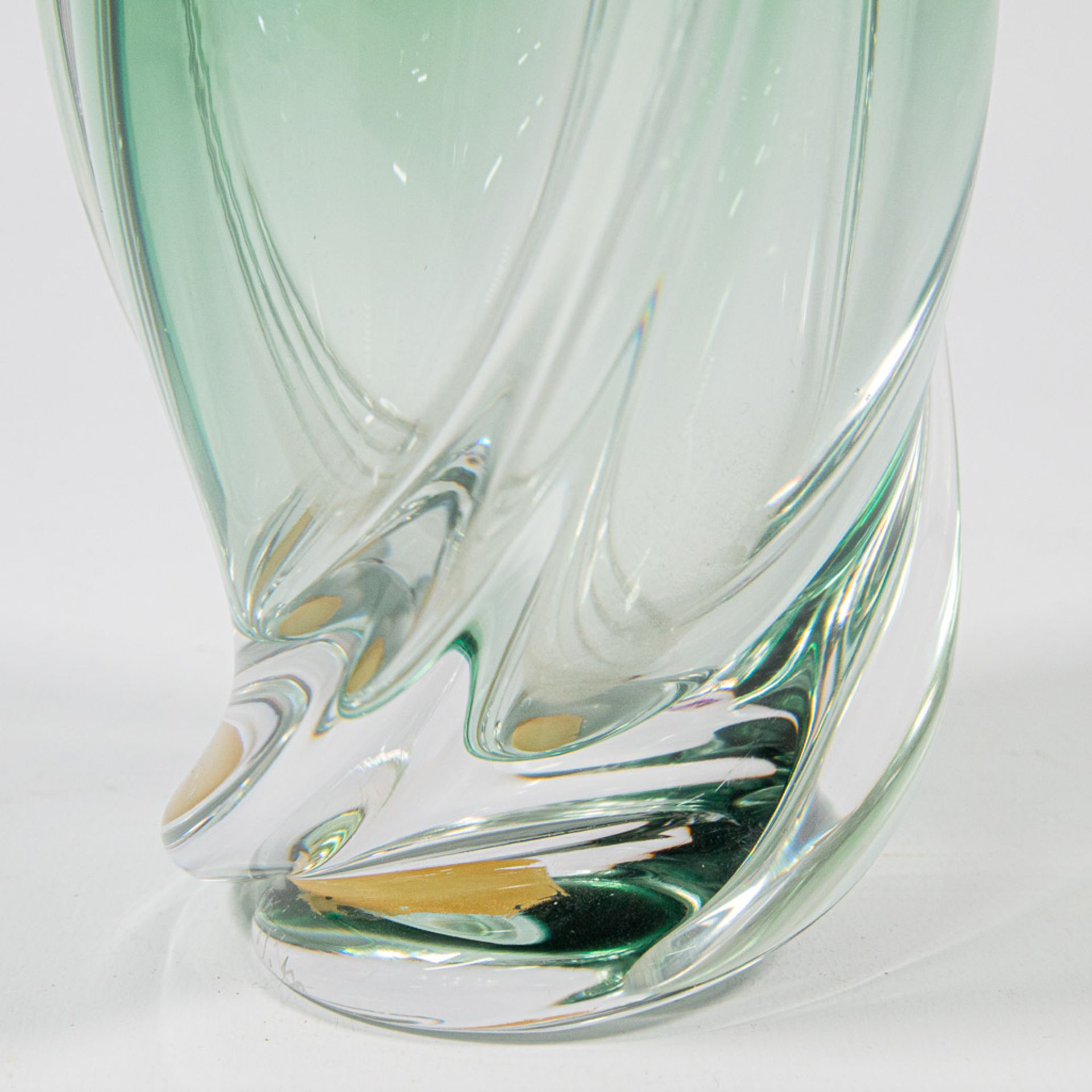 A collection of 3 crystal Val Saint Lambert vases, and 1 plate Braine Le Comte. - Bild 27 aus 62