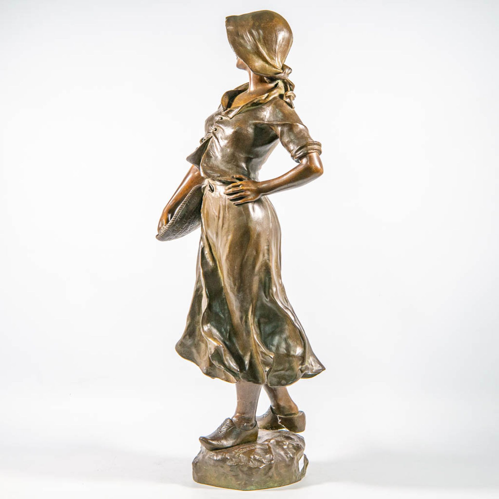 Pierre Charles LENOIR (1879-1951) a Bronze statue, 'The Sower' - Bild 3 aus 7