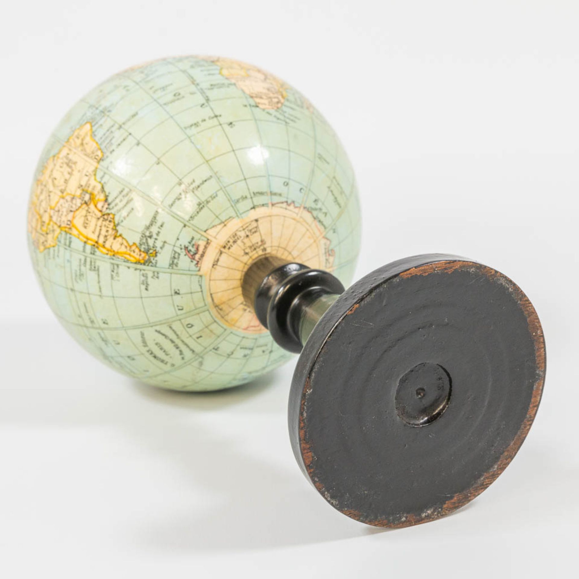 G. Thomas, Paris, A small globe on a wood base. - Image 5 of 9