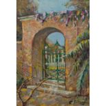 Charles Henri VERBRUGGHE (1877-1974) Capri, oil on panel.