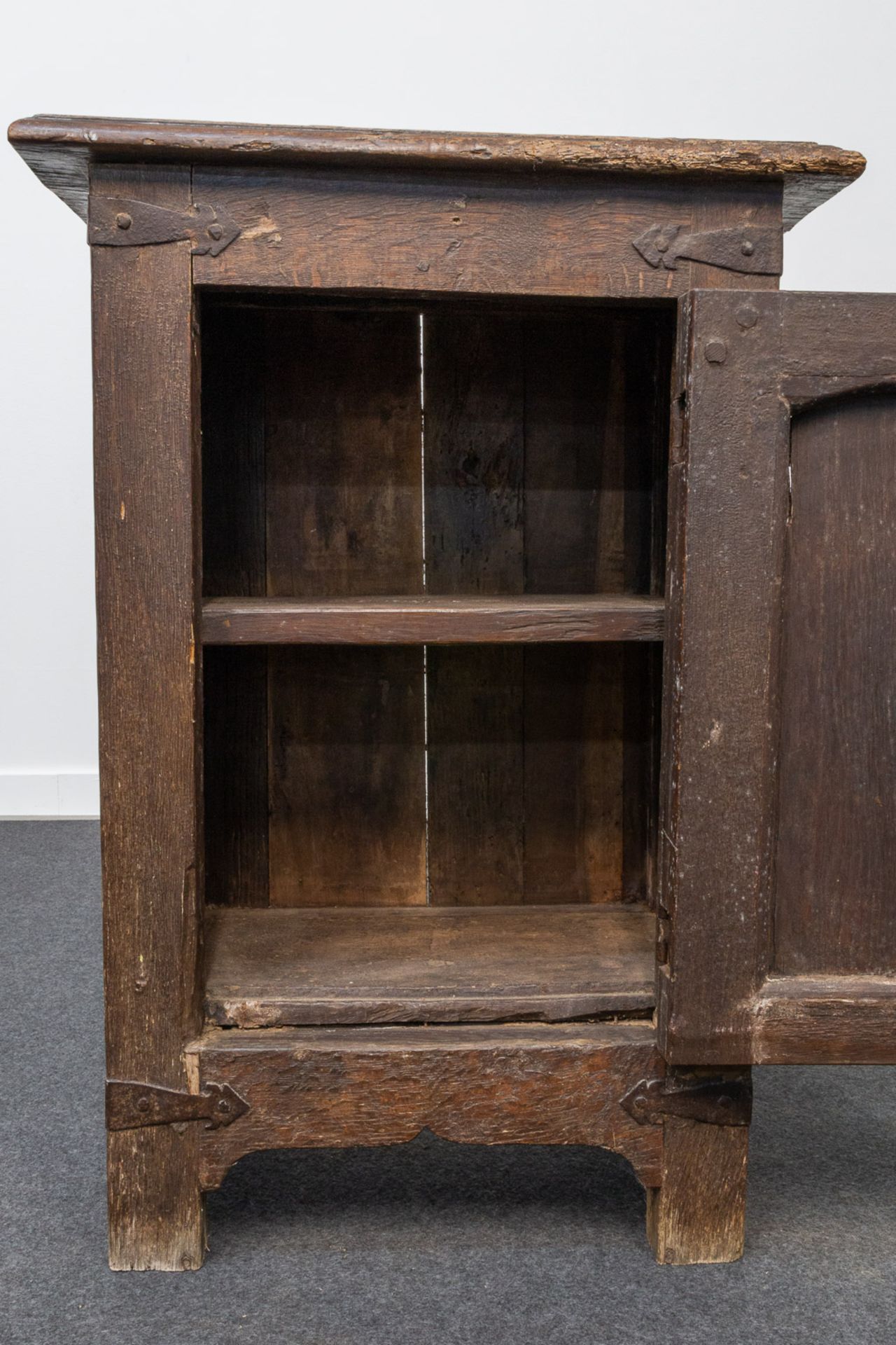 A One door cabinet, oak. - Image 12 of 25