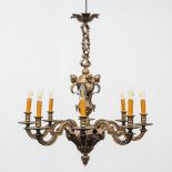 A bronze Mazarin Chandelier with 8 points of light.