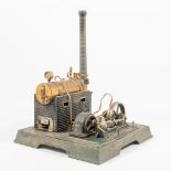An Antique Märklin steam engine with generator, made in Germany, 1st half of 20th century.