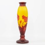 A p‰te de verre art nouveau display vase, Tip Emile GallŽ. (51 x 16 cm)