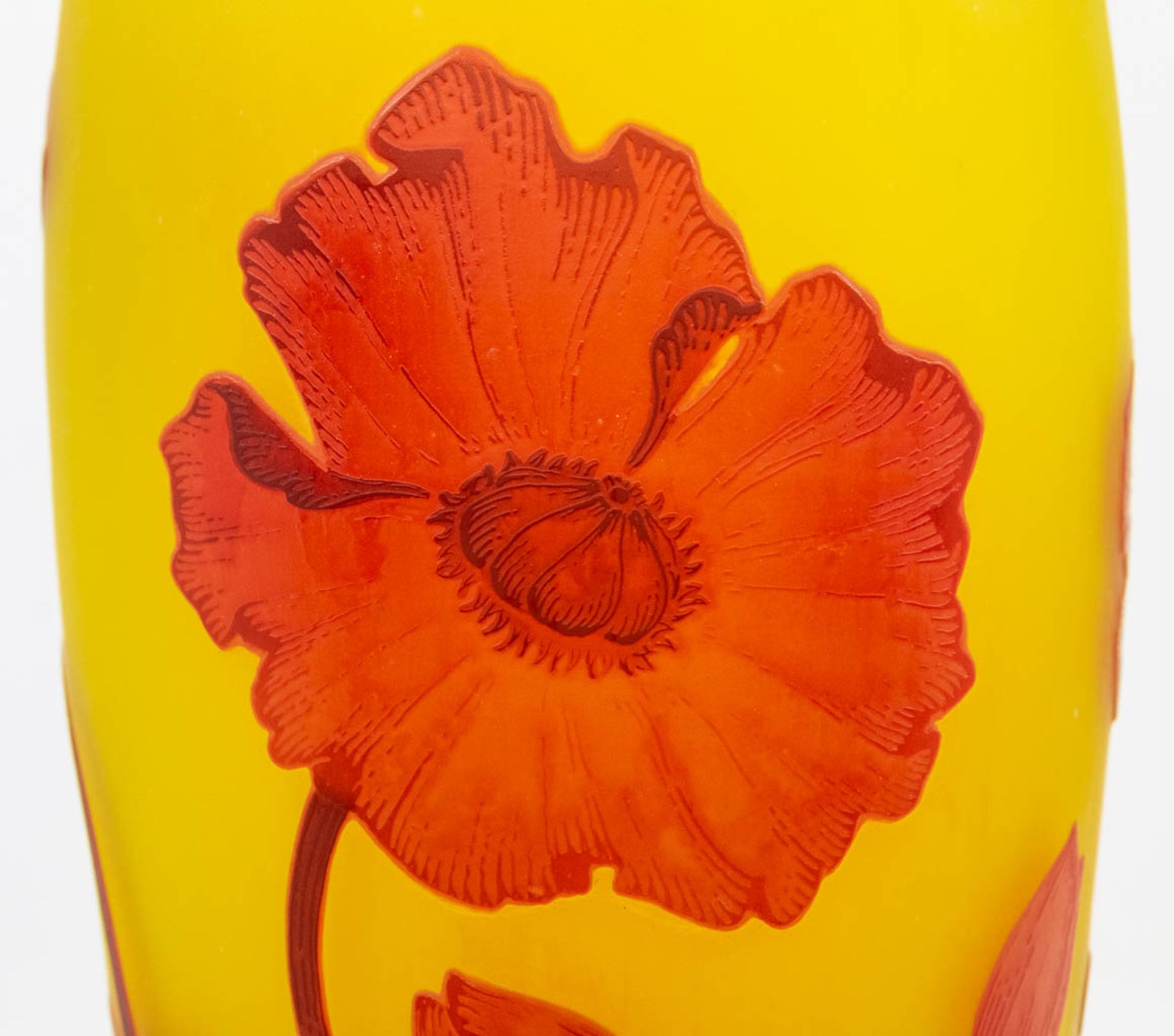 A p‰te de verre art nouveau display vase, Tip Emile GallŽ. (51 x 16 cm) - Bild 11 aus 13