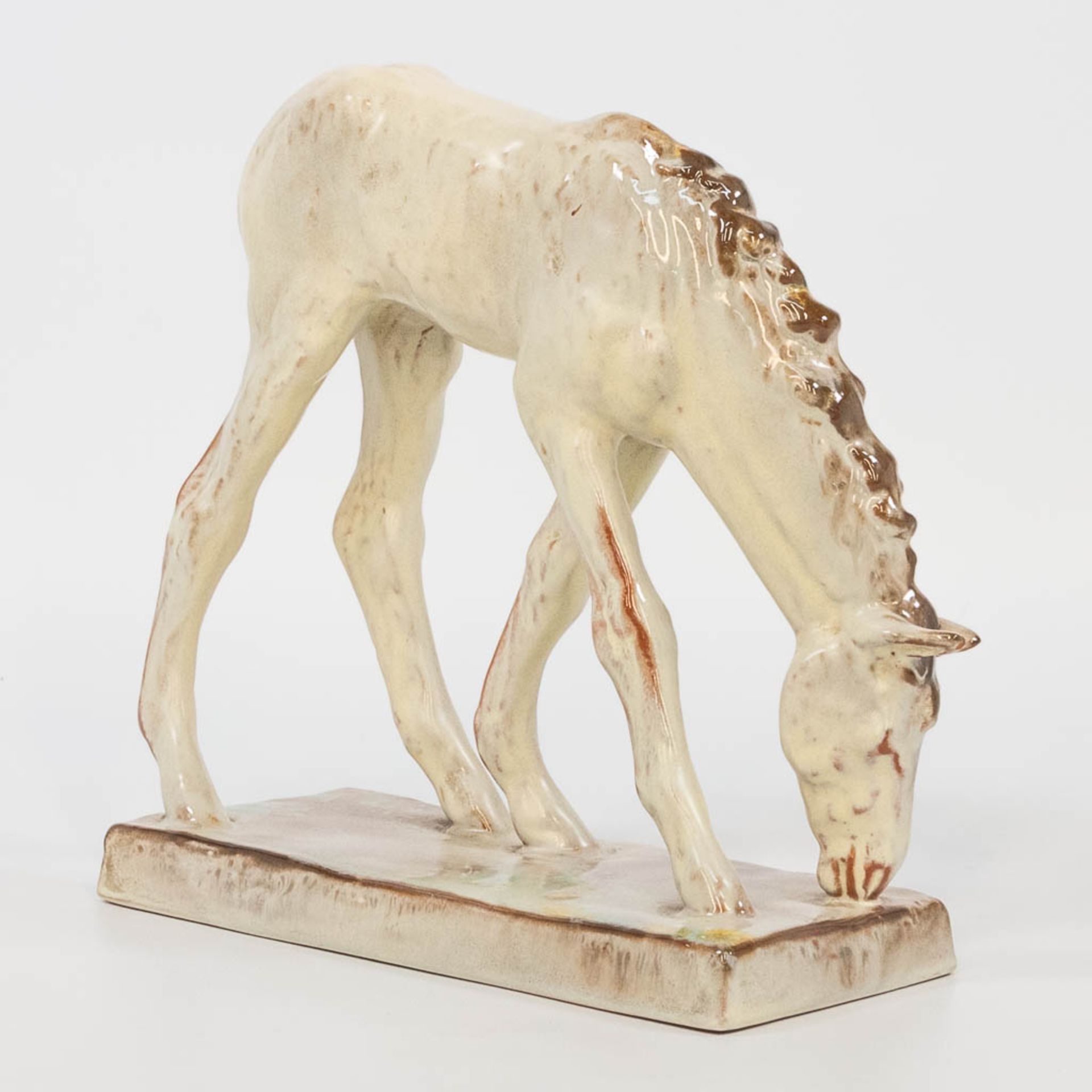 Else BACH (1899-1950) for Karlsruhe Majolica, a statue of a horse. (9 x 23 x 21,5 cm) - Image 6 of 16