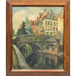 Charles Henri VERBRUGGHE (1877-1974) Bruges, oil on panel. (38 x 45 cm)