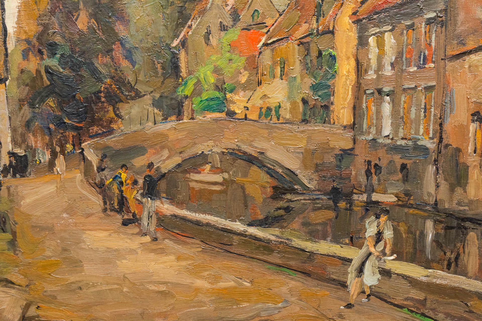 Charles Henri VERBRUGGHE (1877-1974) Bruges, oil on panel. (55 x 46 cm) - Image 6 of 6