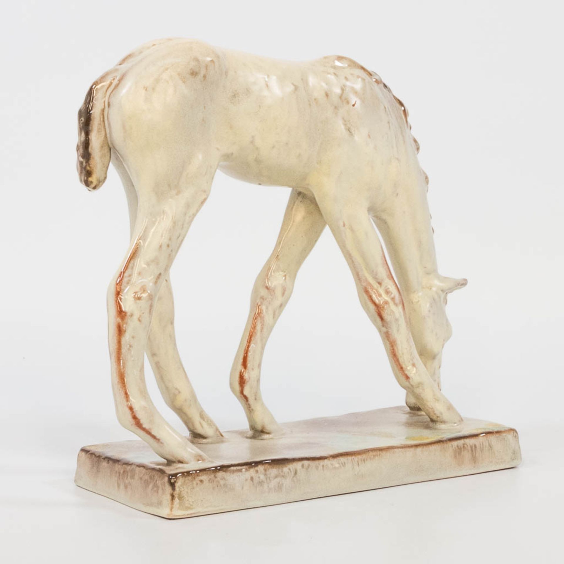 Else BACH (1899-1950) for Karlsruhe Majolica, a statue of a horse. (9 x 23 x 21,5 cm) - Image 5 of 16