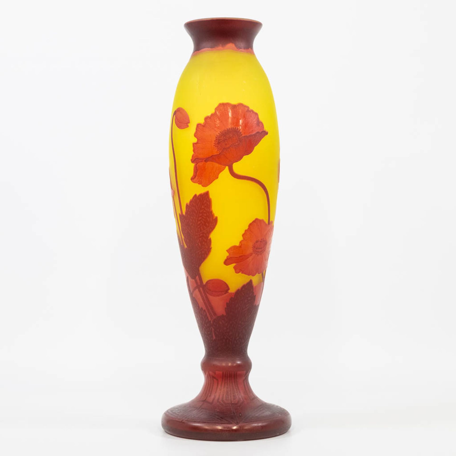 A p‰te de verre art nouveau display vase, Tip Emile GallŽ. (51 x 16 cm) - Bild 2 aus 13