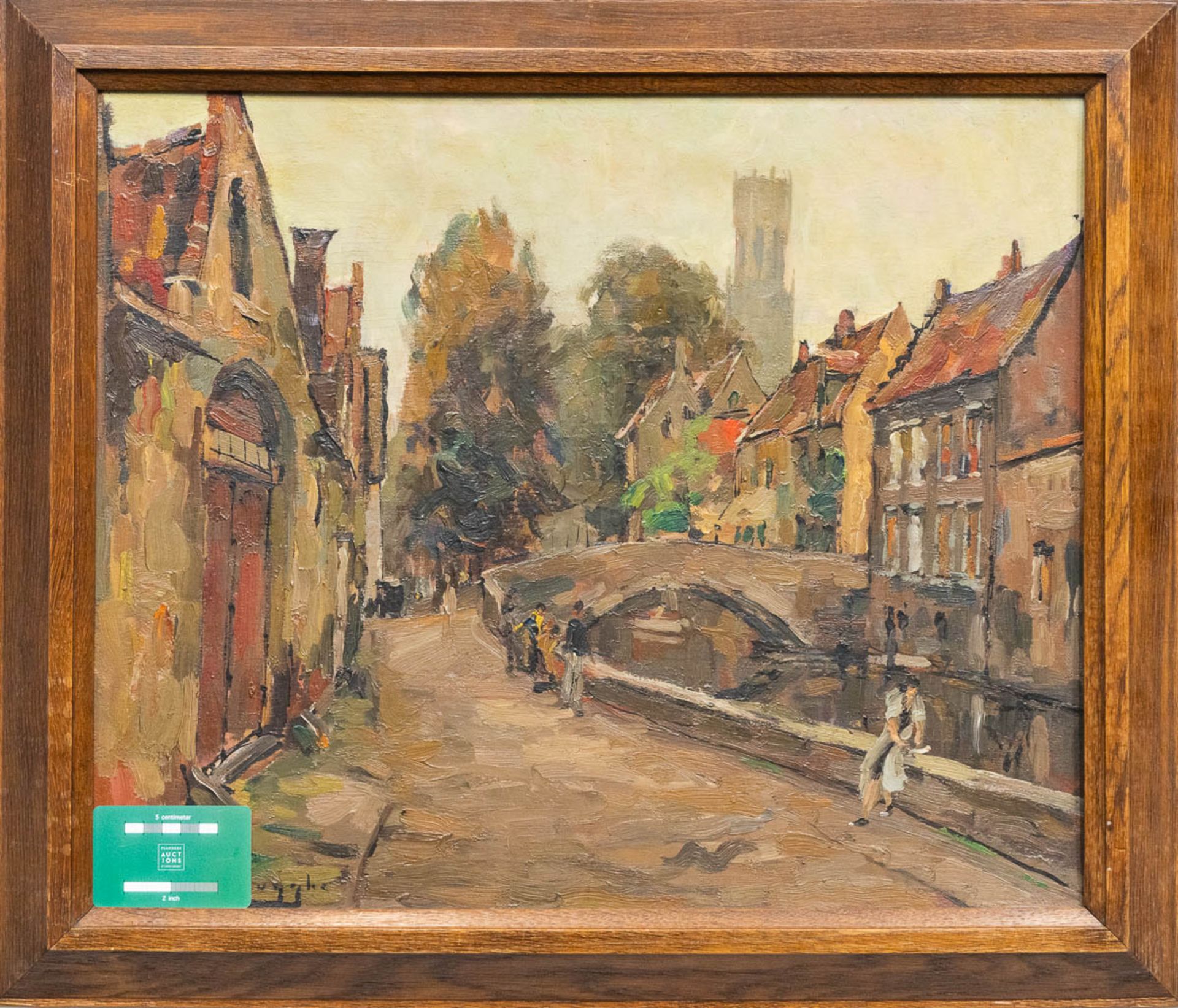Charles Henri VERBRUGGHE (1877-1974) Bruges, oil on panel. (55 x 46 cm) - Image 2 of 6