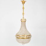 A Sac-ˆ-Perles chandelier made of brass and glass in the Czech Republic during the second half of th