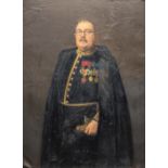 Aimé STEVENS (1879-1951) Achille Vleurinck, consul in Uruguay, oil on canvas. (91 x 125 cm)