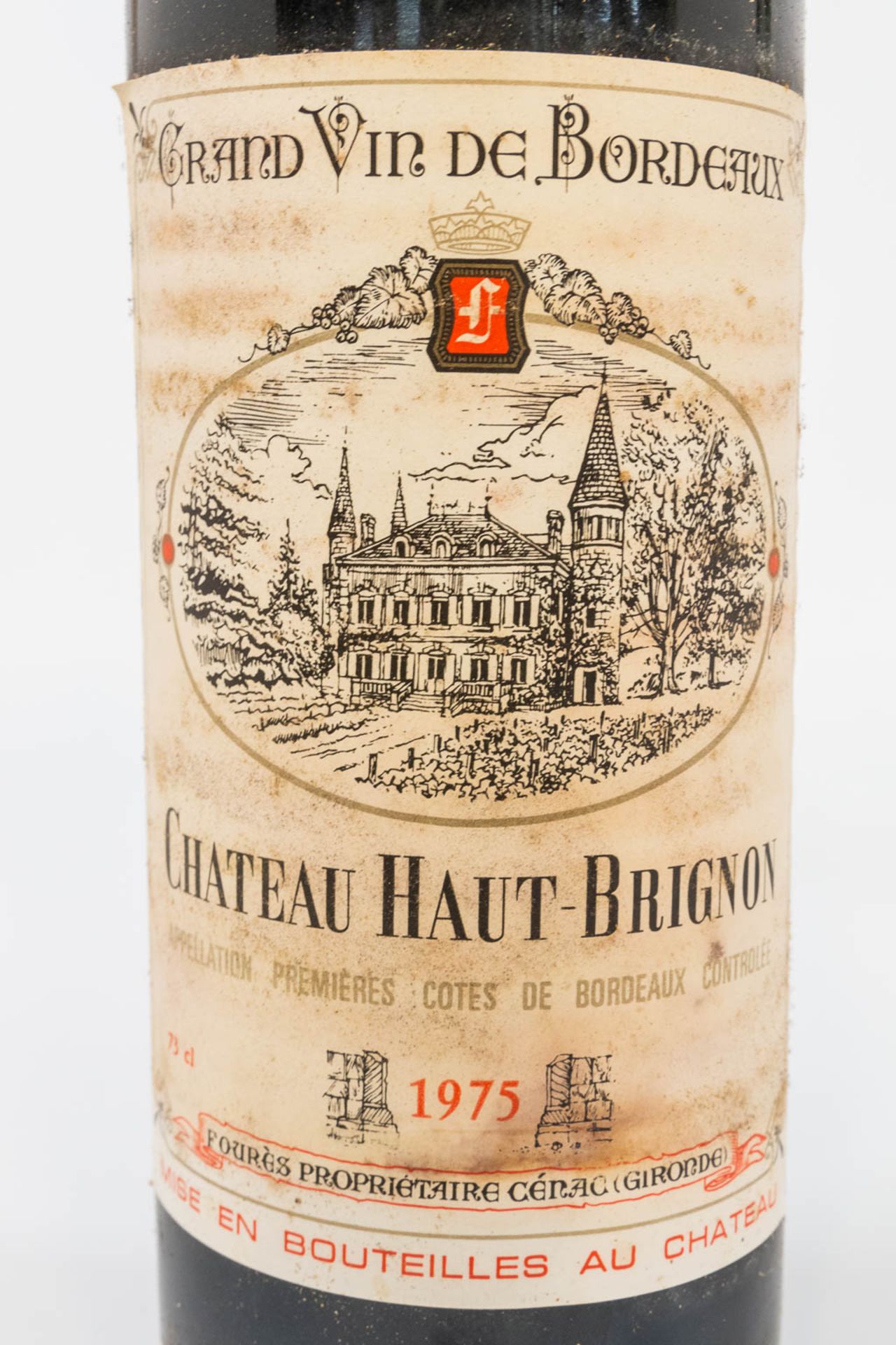 A collection of 18 bottles of Chateau Haut Brignon 1975 with original wood crate. . - Image 5 of 6